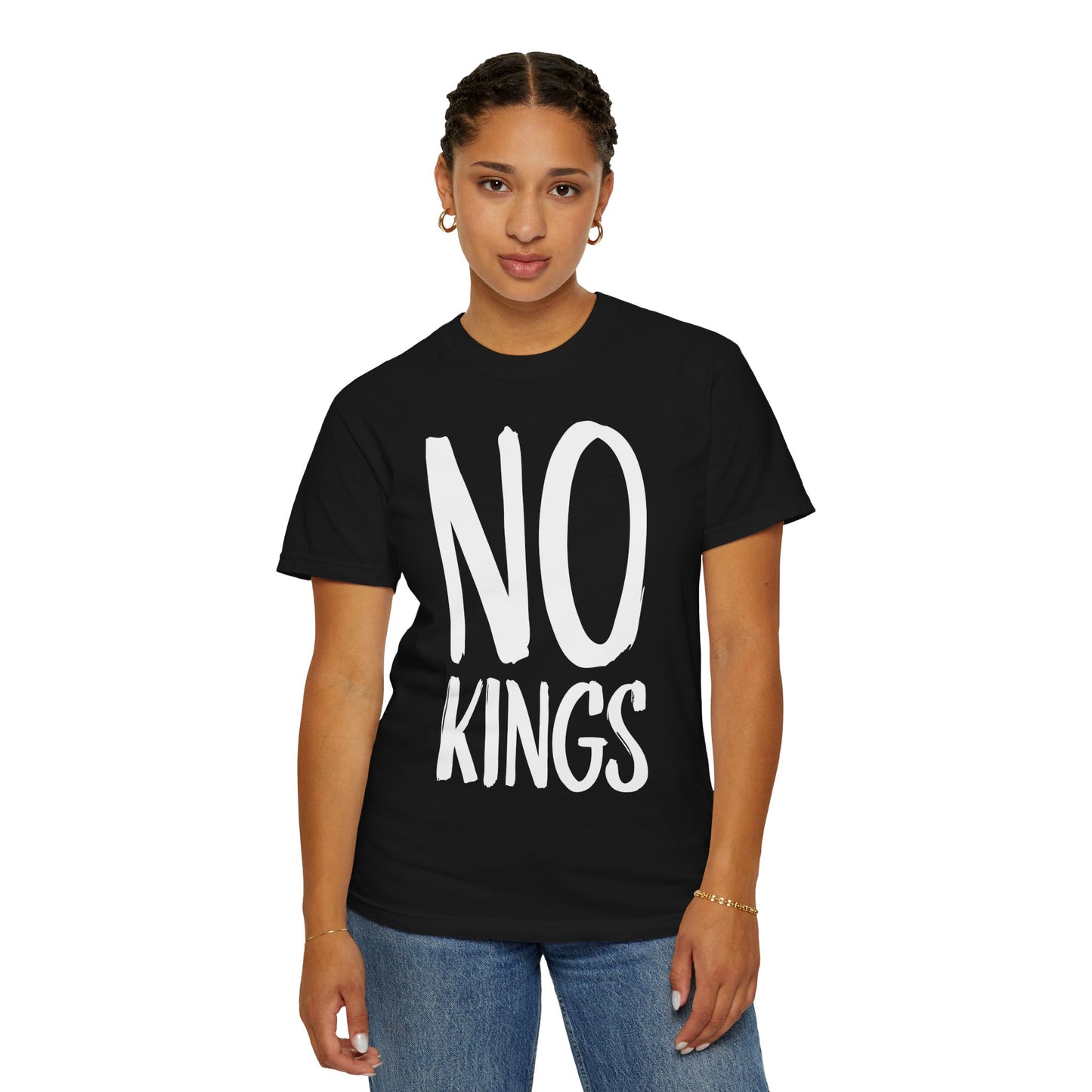 No Kings Political Protest Unisex T-shirt - Activist Tee, Revolution Shirt, Anti-authority Tee, Leftist Liberal Statement Apparel, Activism