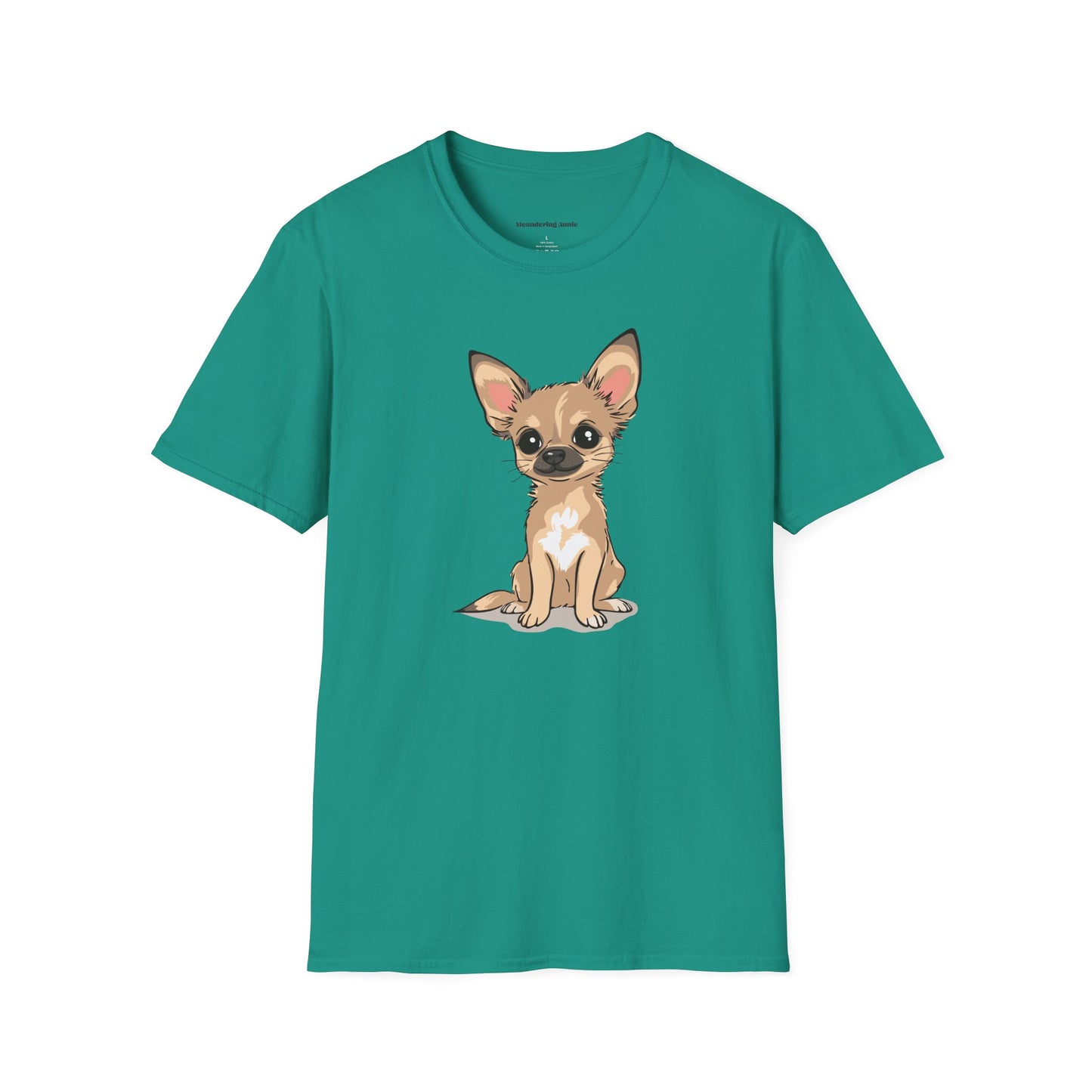 Twila Chihuahua Puppy Dog T-Shirt - Mens Womens Unisex Cotton Chihuahuas Dogs Pet Short Sleeve Tee Puppies Design Shirts