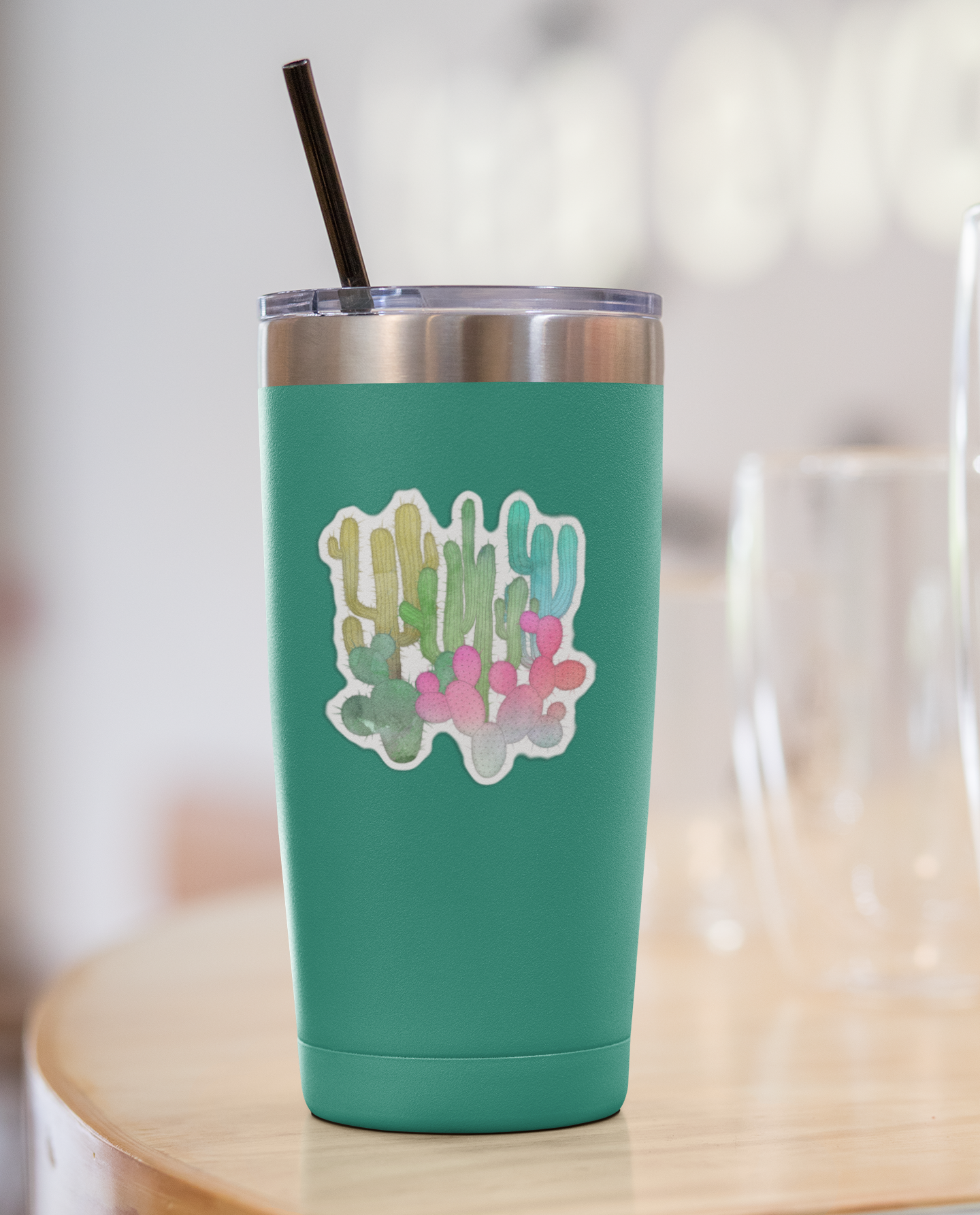 Cactus Garden Sticker - Colorful Southwest Arizona Decal Stickers