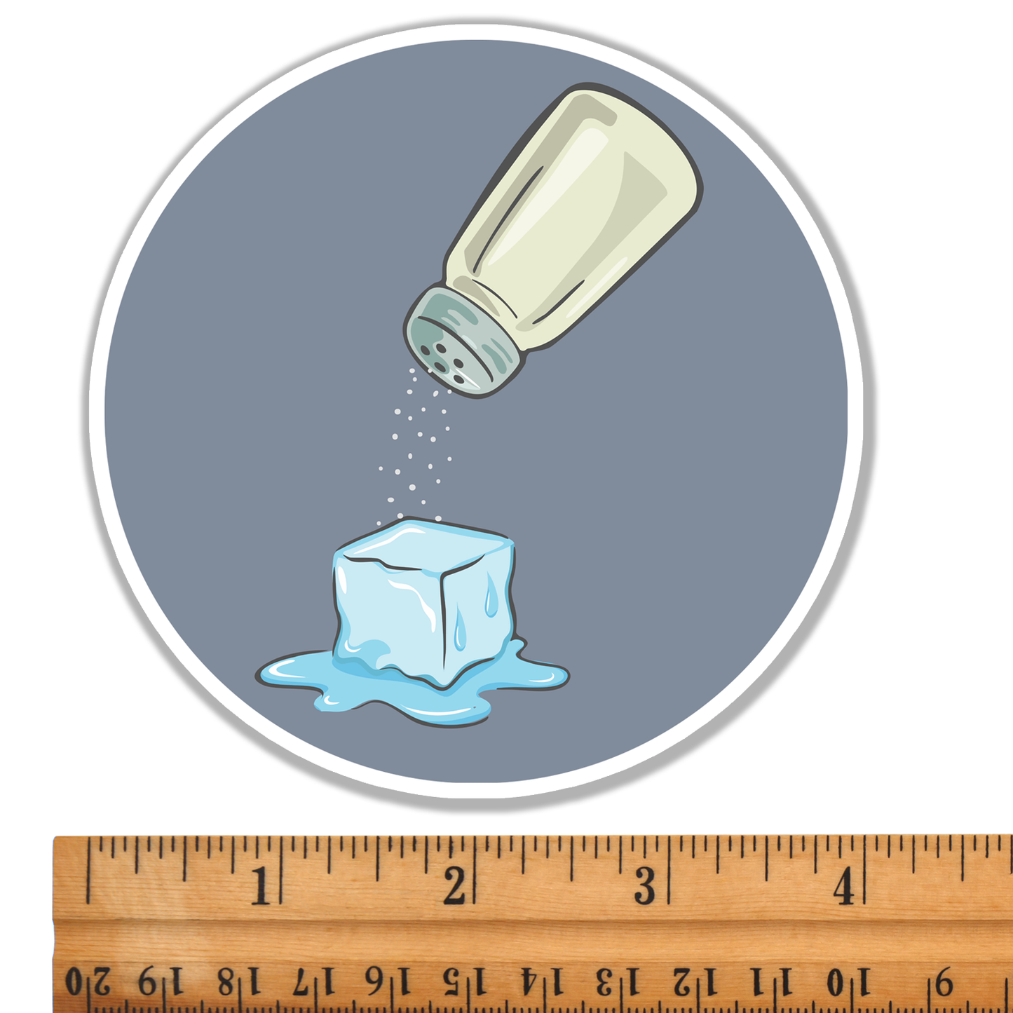 4" Salt Melting ICE Cube Sticker - Abolish ICE Protest, Human Rights Vinyl Decal Stickers Waterproof Outdoor, Leftist Political Resistance