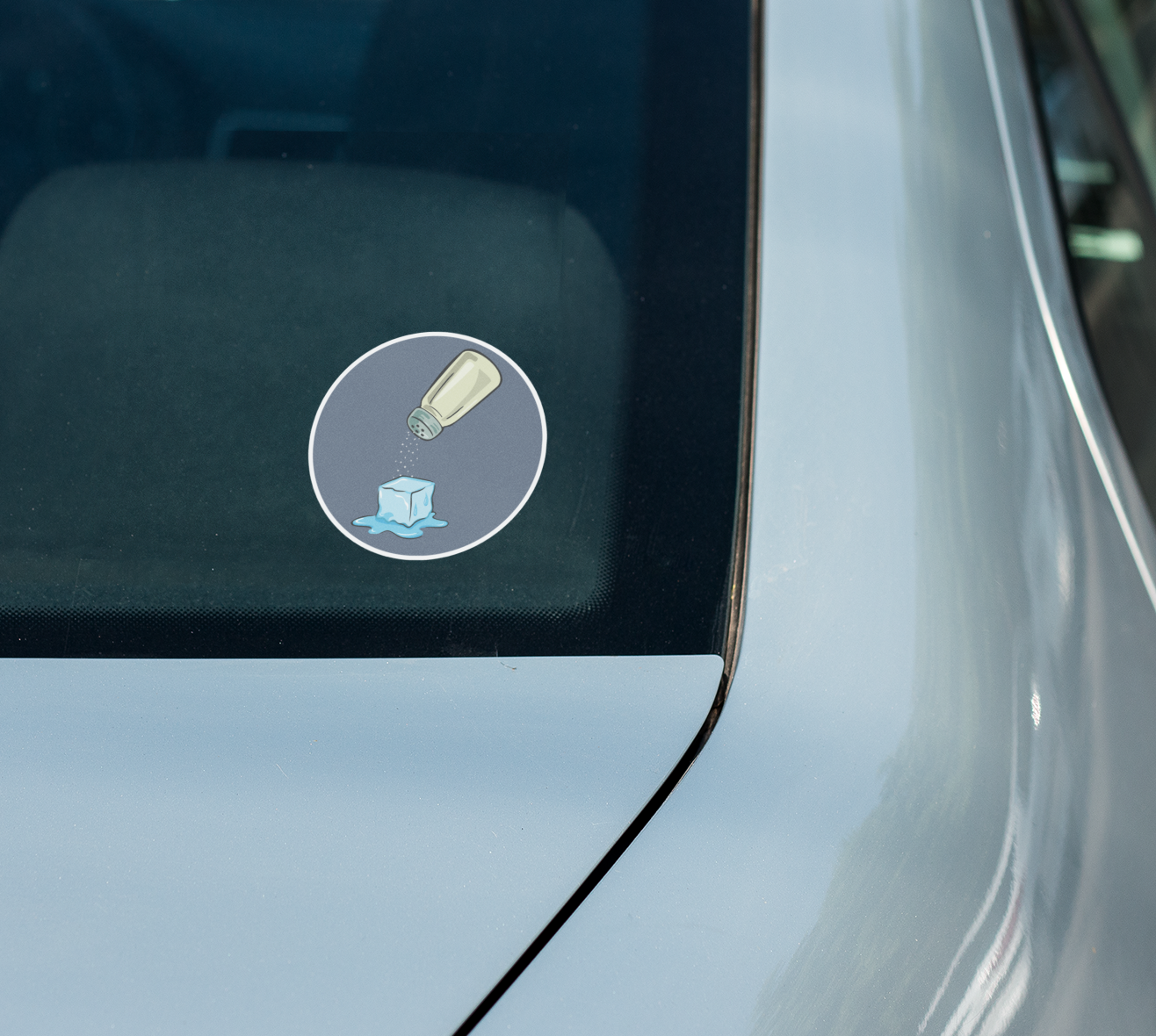 4" Salt Melting ICE Cube Sticker - Abolish ICE Protest, Human Rights Vinyl Decal Stickers Waterproof Outdoor, Leftist Political Resistance