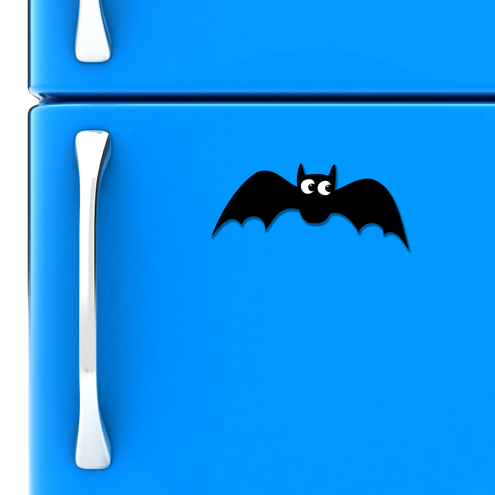 Flying Bats Magnet - 4" Halloween Spooky Black Bat Gothic Vinyl Fridge Magnets
