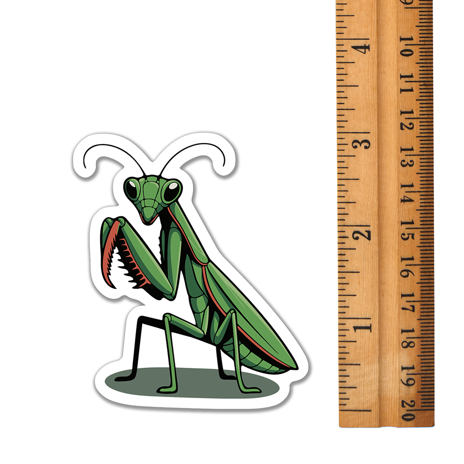 3" Praying Mantis Sticker - Bugs Insects Decal Stickers Mantises Waterproof Outdoor Decals