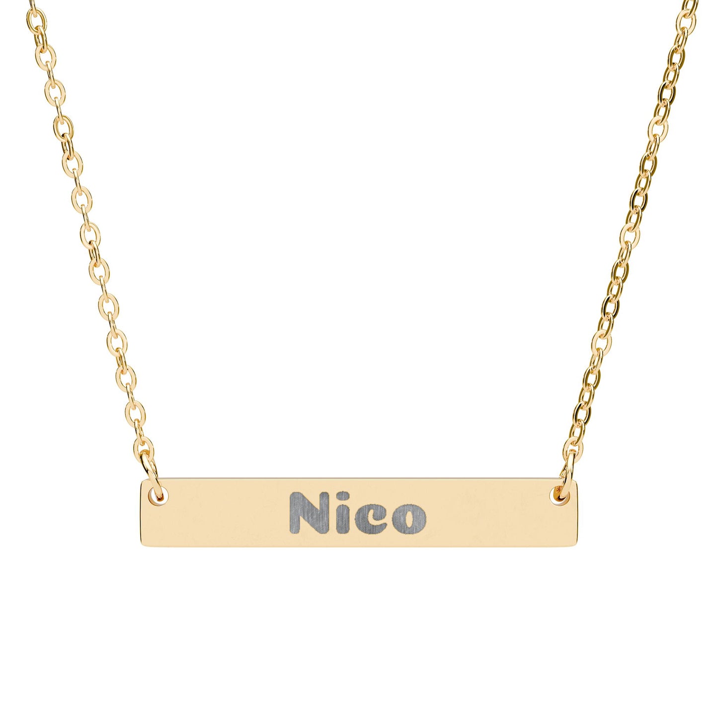 Personalized Necklace with Engraving, Custom Engraved Name Phrase Jewelry, Meaningful Gift, Personal Necklaces, Unique Keepsake