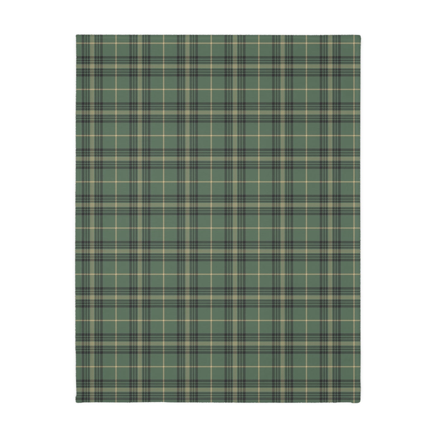 The Forager Squirrel Tarot Card Blanket | Foraging Squirrels Woodland Green Plaid Back Velveteen Plush Throw Blankets Bedding 60x80