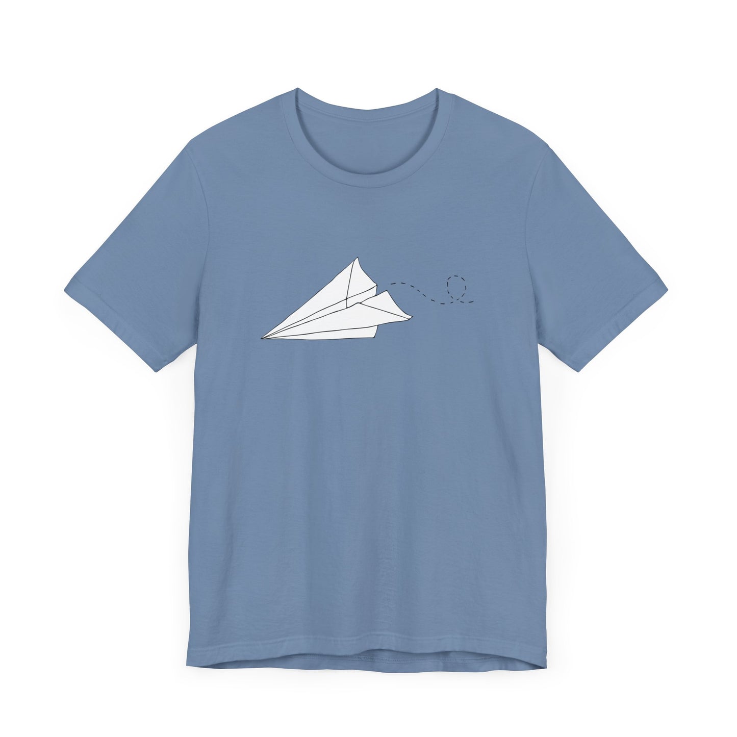 Paper Airplane T-shirt Unisex Jersey Short Sleeve Tee with Origami Paper Plane Graphic