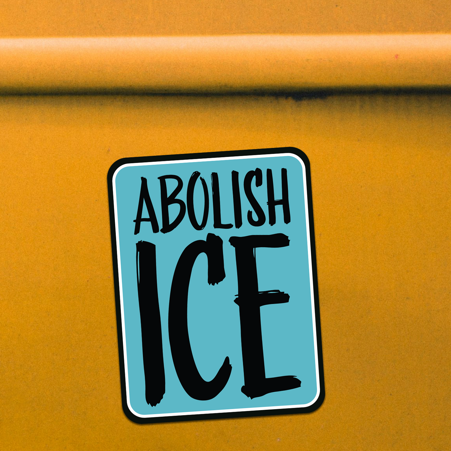 3" Abolish ICE Sticker - Protest, Human Rights Vinyl Decal Stickers Waterproof Outdoor, Leftist Political Resistance