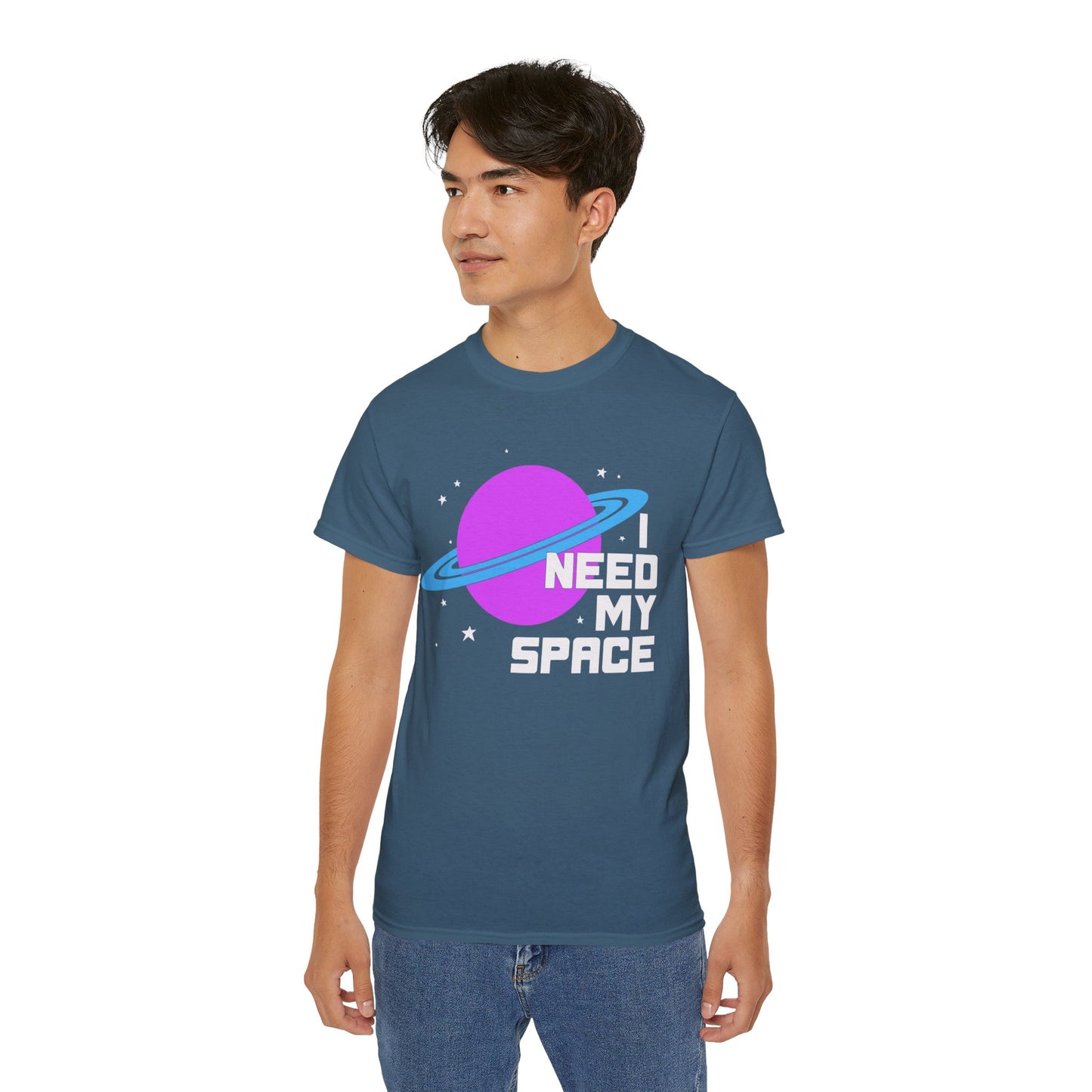 I Need My Space Funny Introvert Soft T-shirt Unisex Mens Womens Ultra Cotton Tee