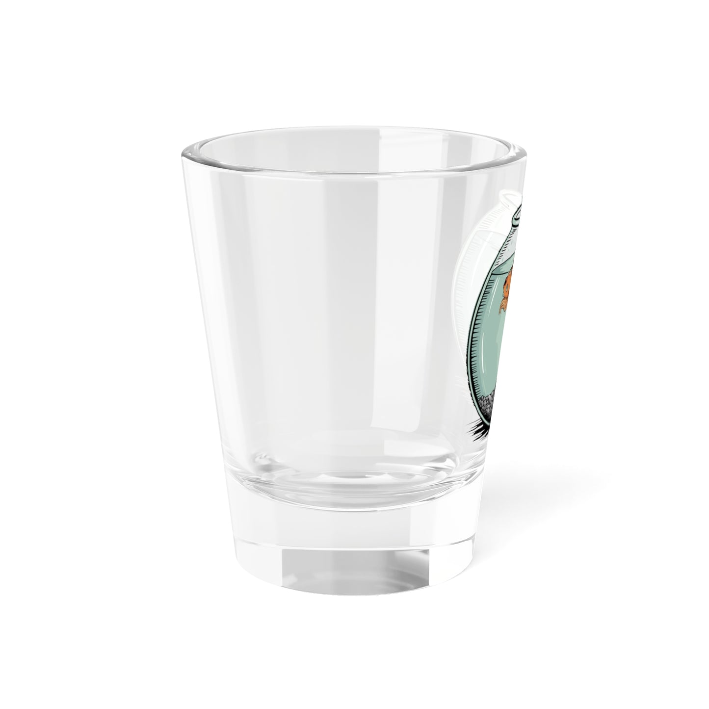 Dead Goldfish In A Fishbowl Shot Glass, Funny Political Barware, Celebration Gift, "When It Happens" Custom Drinkware, Leftist Party Favor