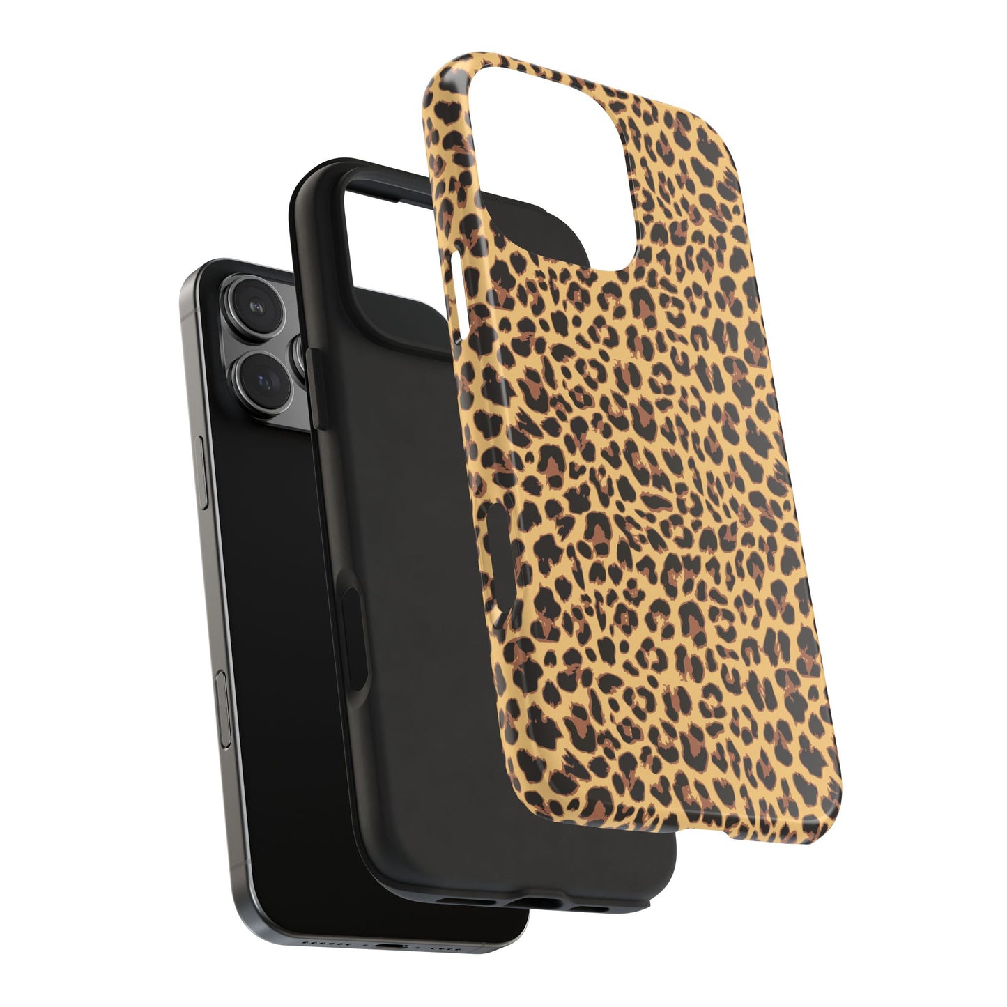 Leopard Print Cell Phone Case, Tough Phone Cases, Safari Cheetah Animal Print Pattern