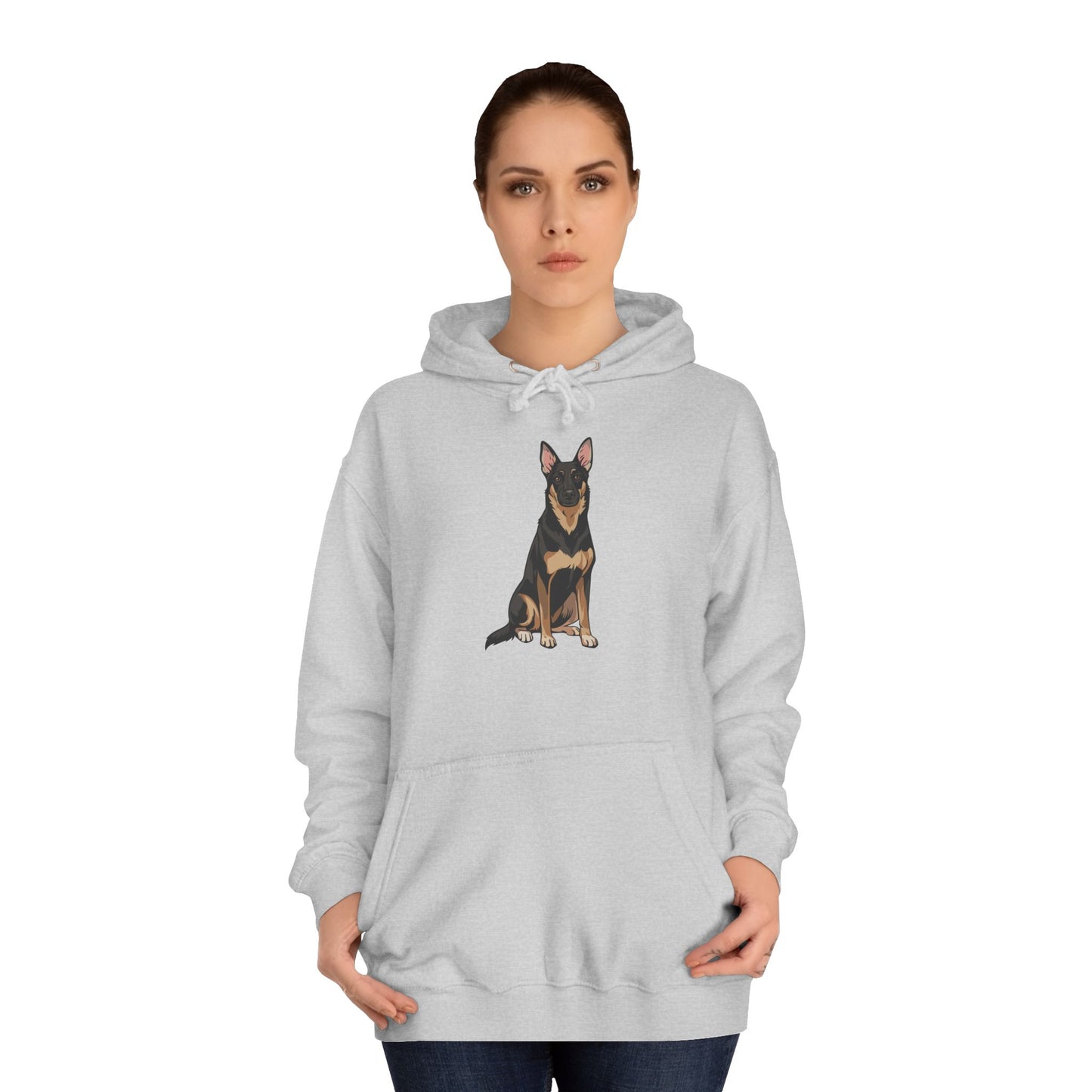 Buddy German Shepherd Dog Unisex Hoodie Pullover Hooded Sweatshirt, Dog Lover Gift, Pet Owner Clothing, Cozy Winter Apparel