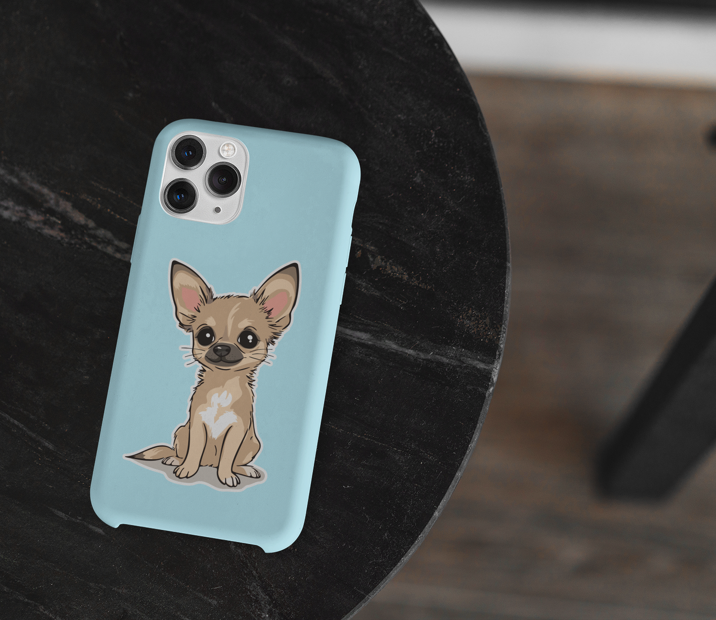 3" Twila Chihuahua Puppy Dog Sticker - Waterproof, Fade-Resistant Decal Stickers Tan Short Coat Chihuahuas Dogs