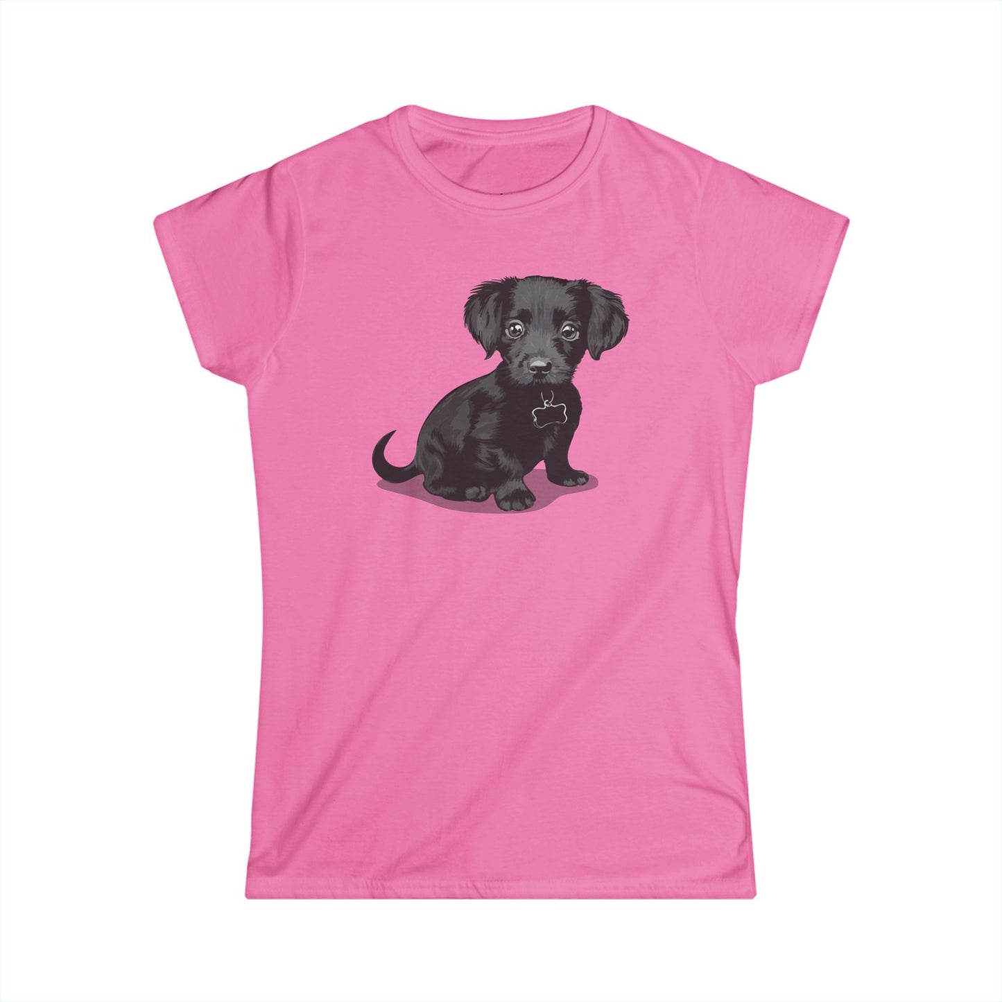 Chiweenie Puppy Dog Women's Semi-Fitted T-Shirt, Chihuahua Dachshund Mix Dogs Tee, Furbaby Pet Owner Gifts, Gift for Dog Moms