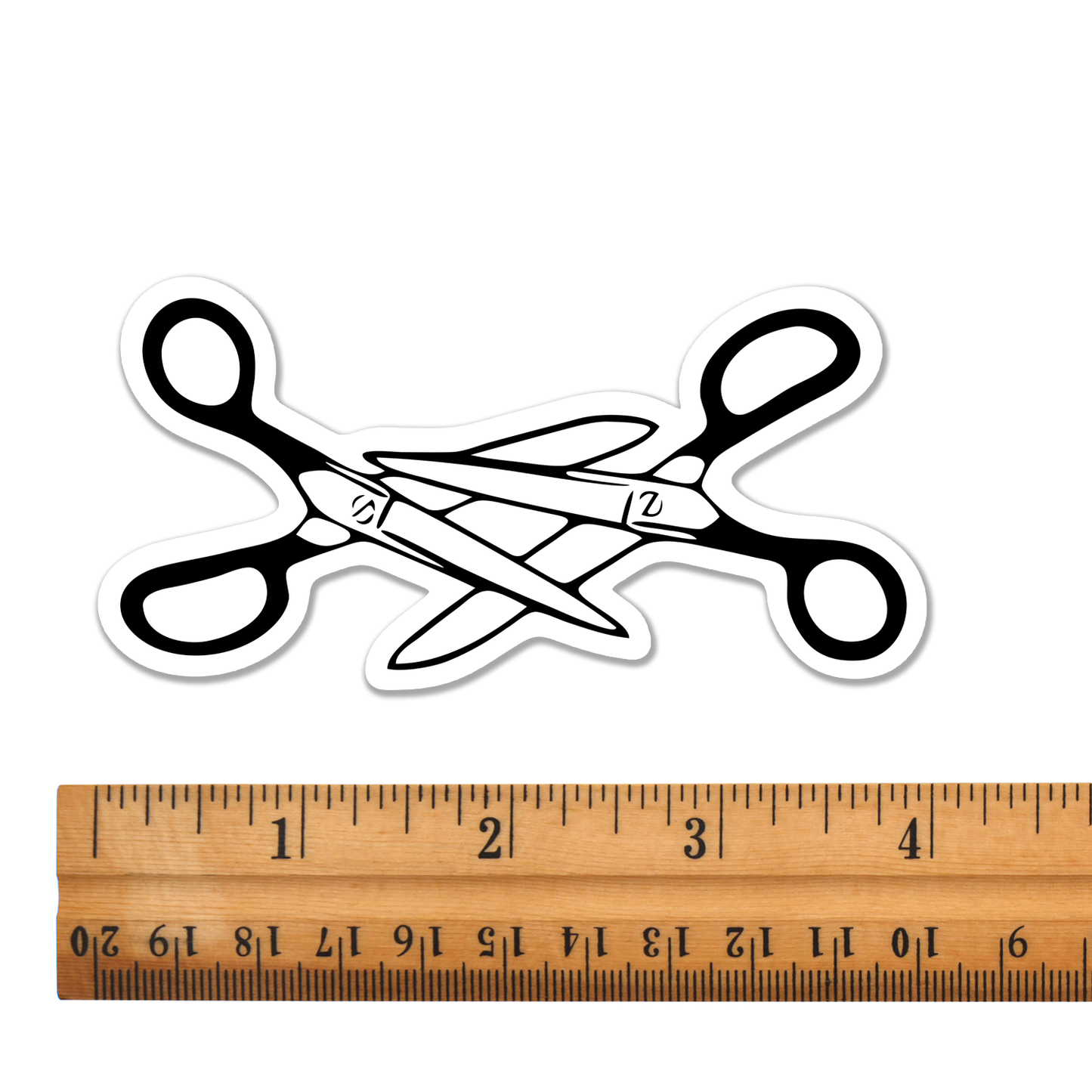 4" Scissors Vinyl Sticker - Funny Pride Month Lesbian LGBTQIA+ Decals Equal Rights, Waterproof Outdoor Stickers