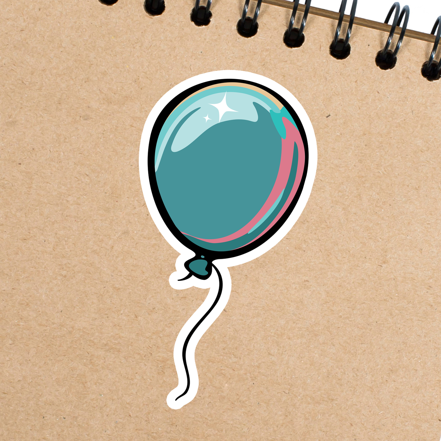 2" Birthday Balloon Sticker 5, 10, 20 Pack - Balloons Vinyl Decal Stickers B-day Celebration Party Favors Gifts Kids