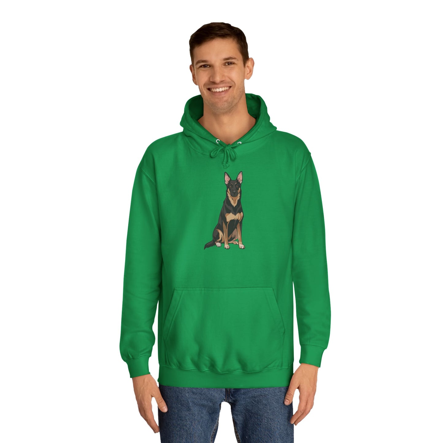 Buddy German Shepherd Dog Unisex Hoodie Pullover Hooded Sweatshirt, Dog Lover Gift, Pet Owner Clothing, Cozy Winter Apparel