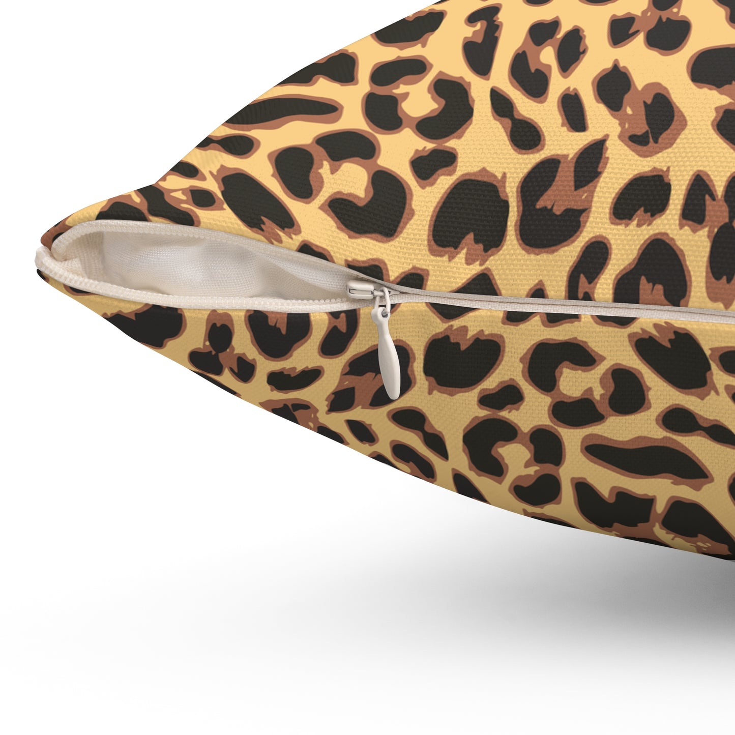 Leopard Print Spun Polyester Square Pillow 14"x14"