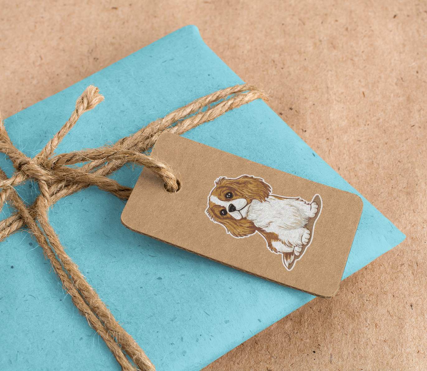 3.5" Louie Blenheim Cavalier King Charles Spaniel Puppy Dog Sticker - Waterproof, Fade-Resistant Decal Stickers