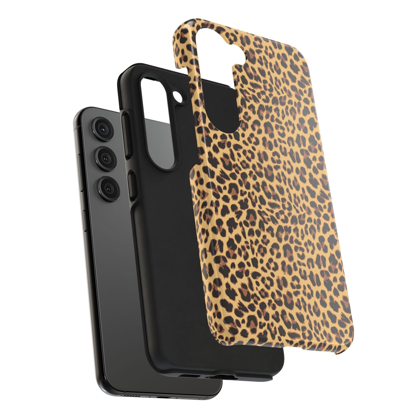 Leopard Print Cell Phone Case, Tough Phone Cases, Safari Cheetah Animal Print Pattern