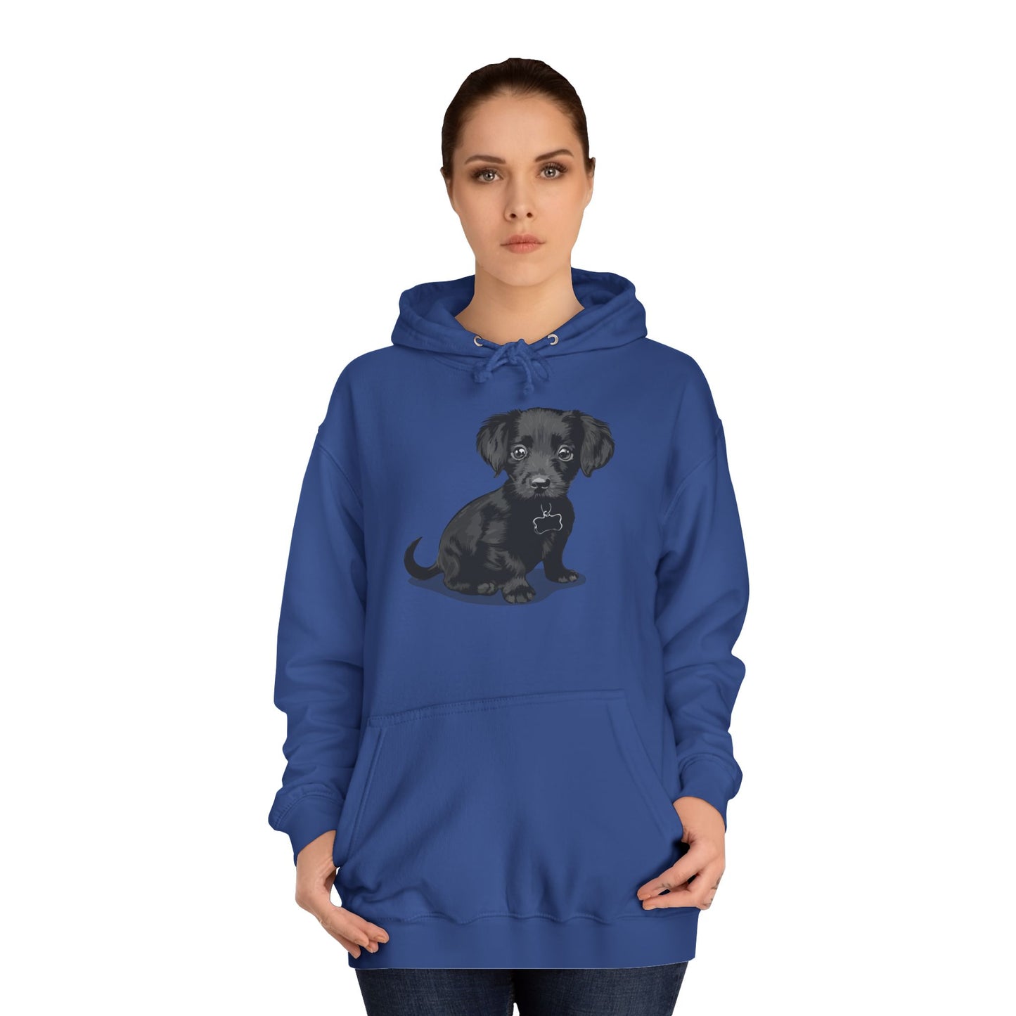 Chiweenie Puppy Dog Graphic Unisex Hoodie, Chihuahua Dachshund Mix Dogs Pullover Hooded Sweatshirt, Dog Lover Gift, Dog Mom Dad Present