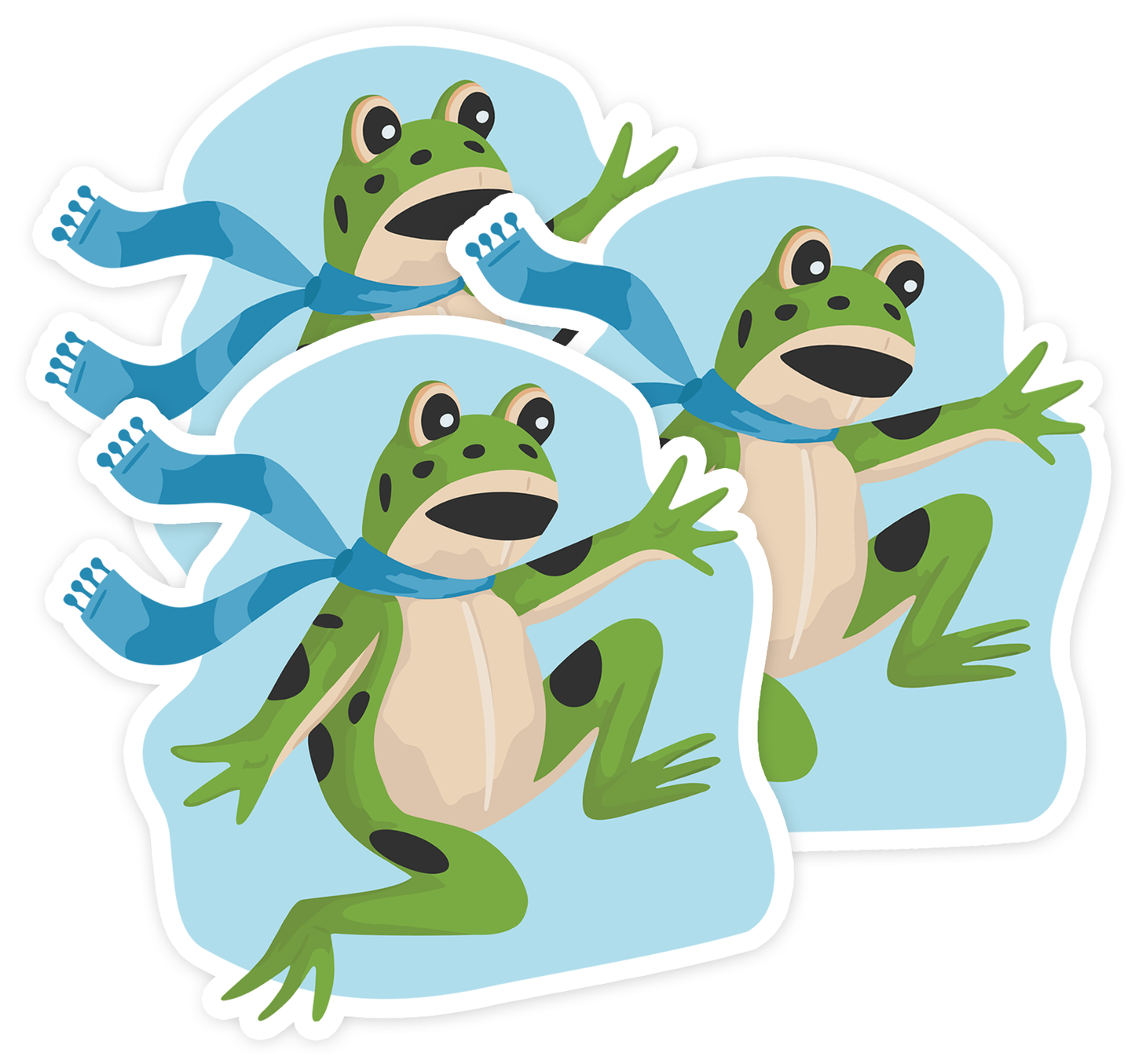 3" Inflatable Frog Costume Sticker - Funny Political Activist Protest Frogs Stickers, Waterproof Outdoor Vinyl Decals