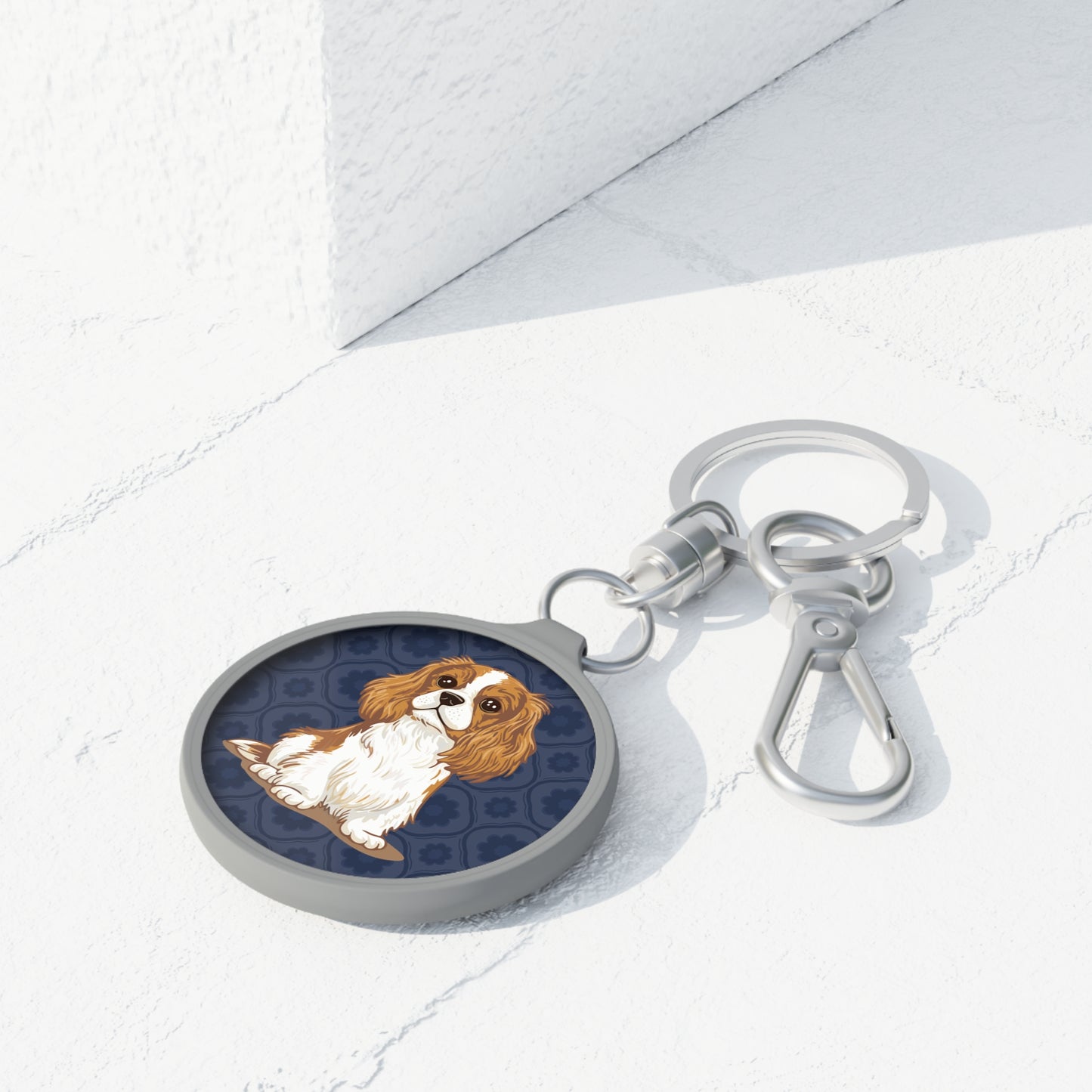 Cavalier King Charles Spaniel Dogs Keyring Tag, Dog Breed Keychain, Cavaliers Pets Key Chain Clip Ring, Pet Owner Gifts