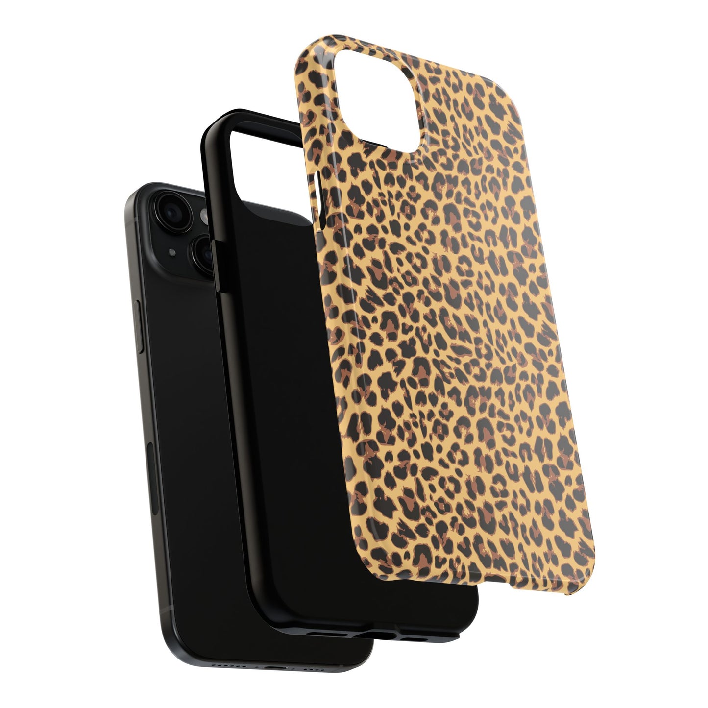 Leopard Print Cell Phone Case, Tough Phone Cases, Safari Cheetah Animal Print Pattern