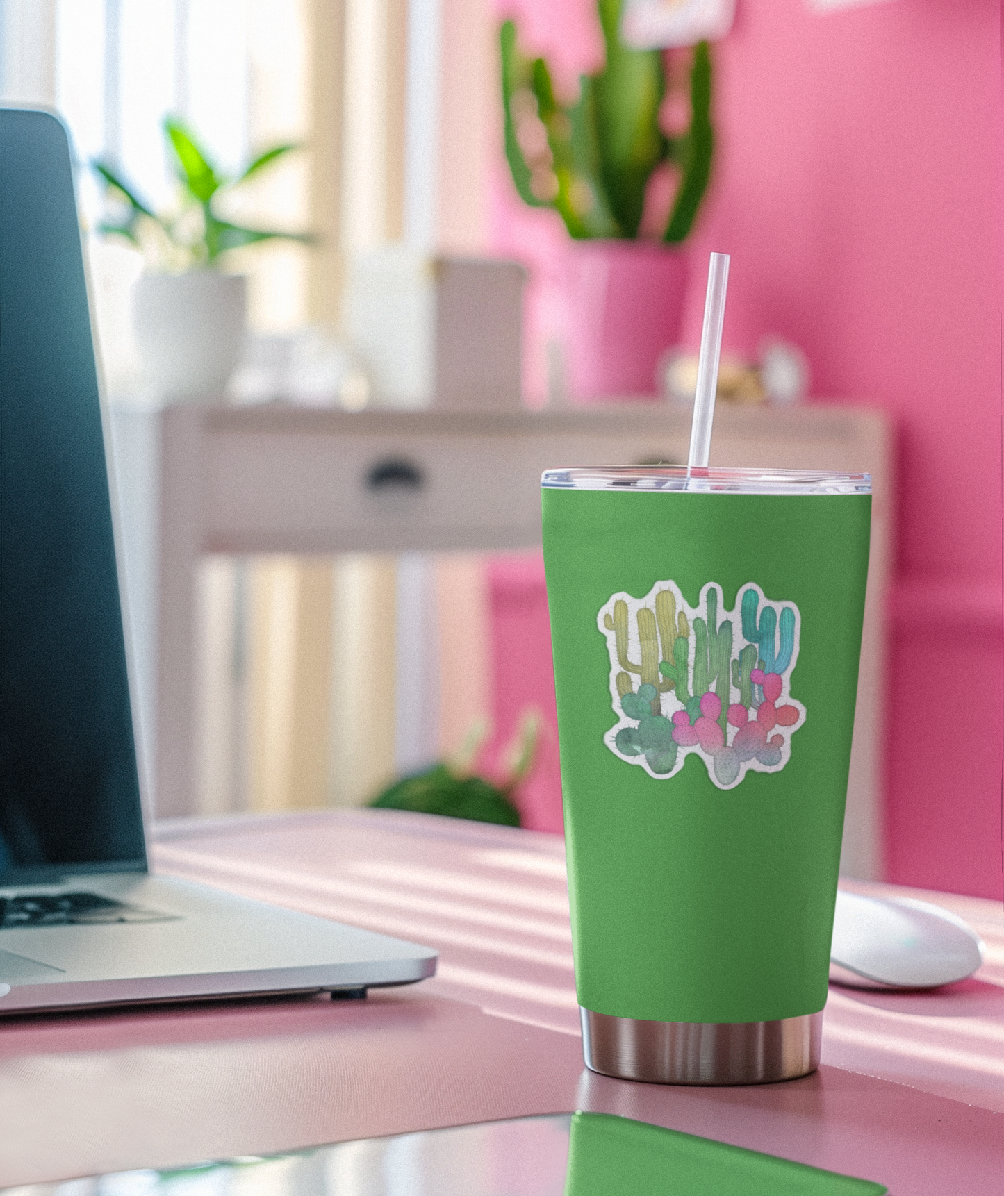 Cactus Garden Sticker - Colorful Southwest Arizona Decal Stickers