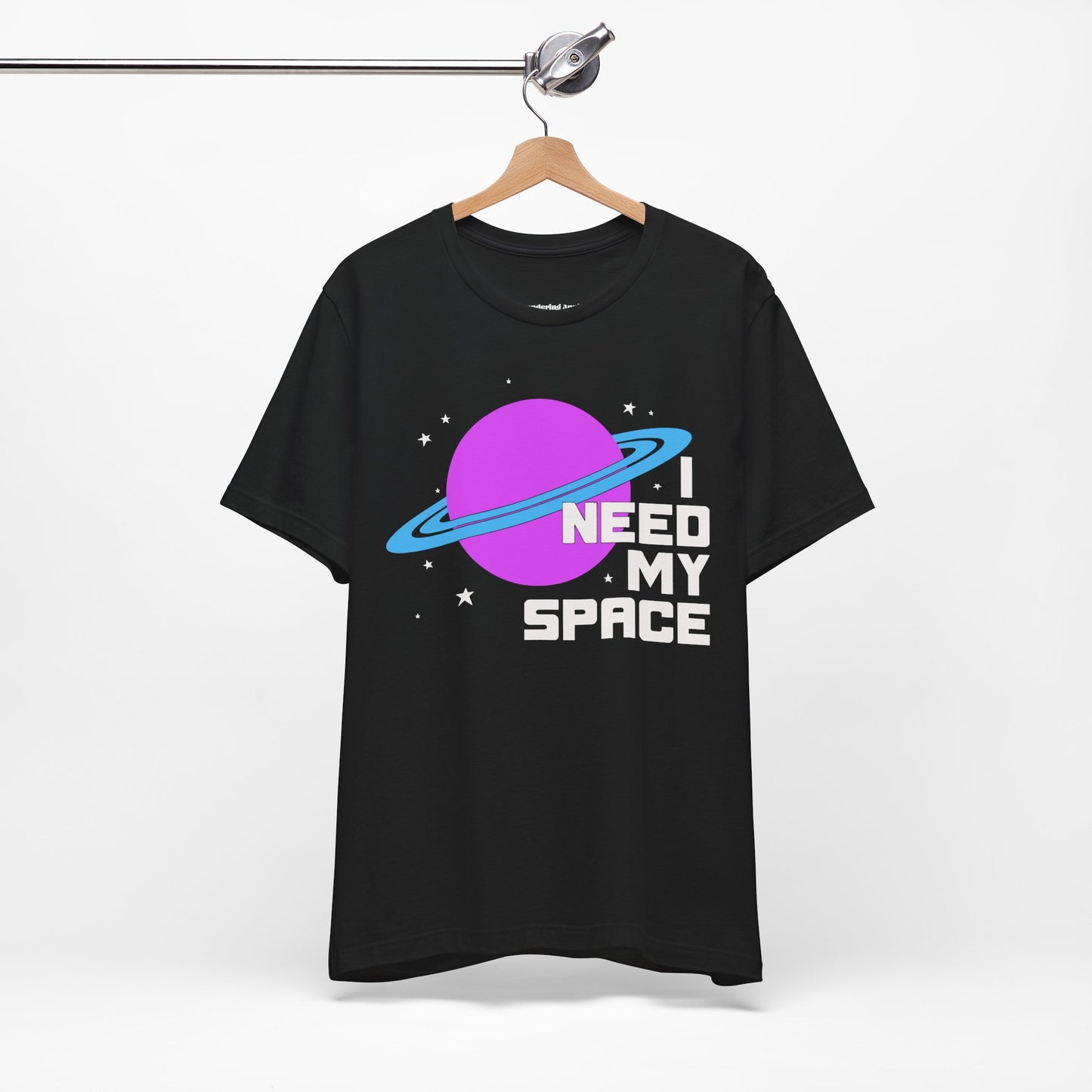 I Need My Space T-Shirt | Planet Graphic, Retro Space Typography, Funny Introvert Outerspace Tee