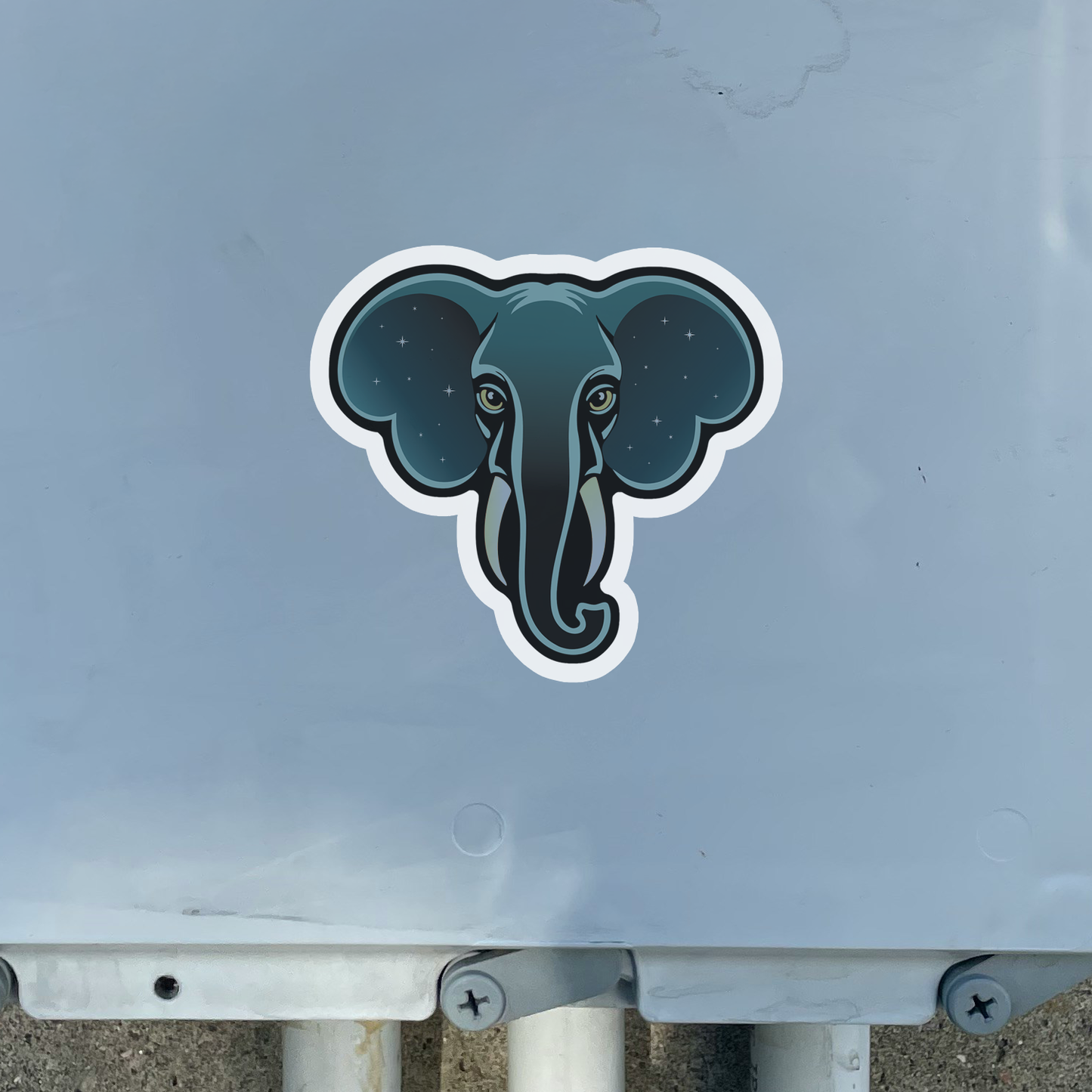 3" Celestial Elephant Stickers, Galactic Elephants Vinyl Decal Sticker Zen Galaxy Waterproof Space Decals Laptop, Water Bottle, Car