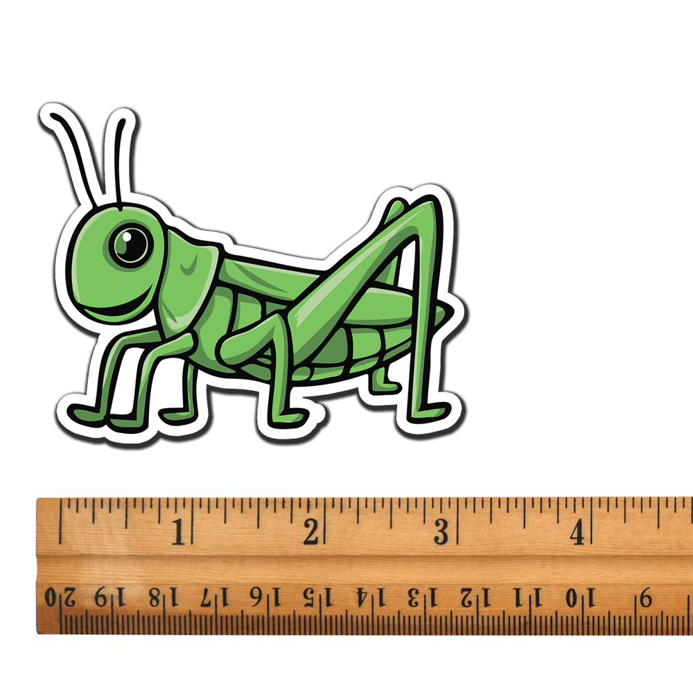 Grasshopper Magnet - 3" Grasshoppers Insect Bugs Vinyl Fridge Magnets Indoor Outdoor Grass Hopper Bug Bundle