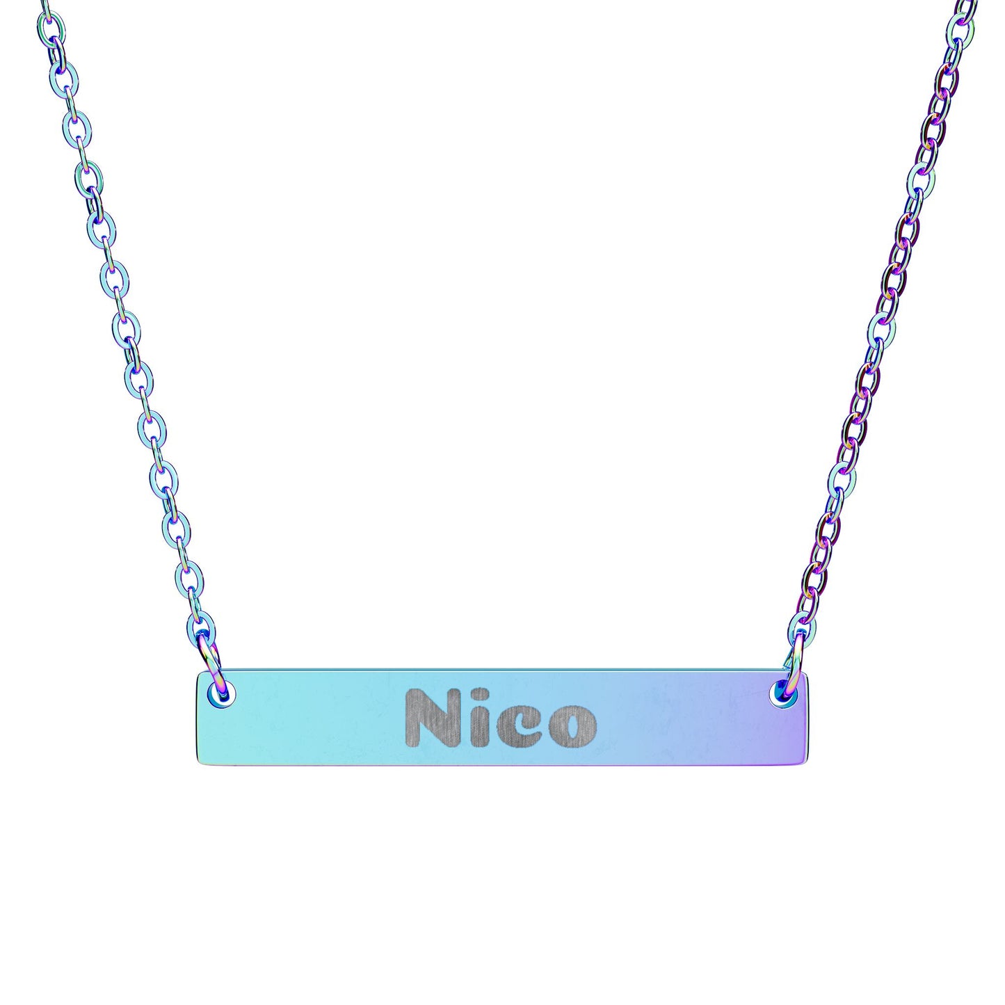 Personalized Necklace with Engraving, Custom Engraved Name Phrase Jewelry, Meaningful Gift, Personal Necklaces, Unique Keepsake