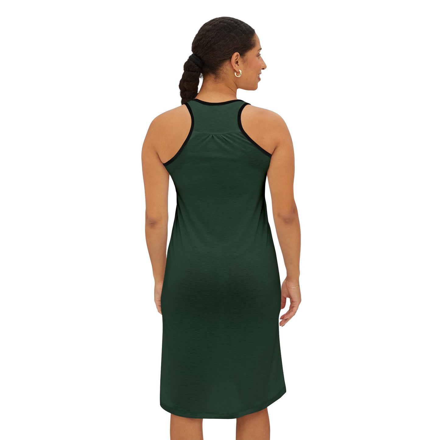She Turned Me Into A Newt Women's Racerback Dress, Green Summer Tank Top Dress