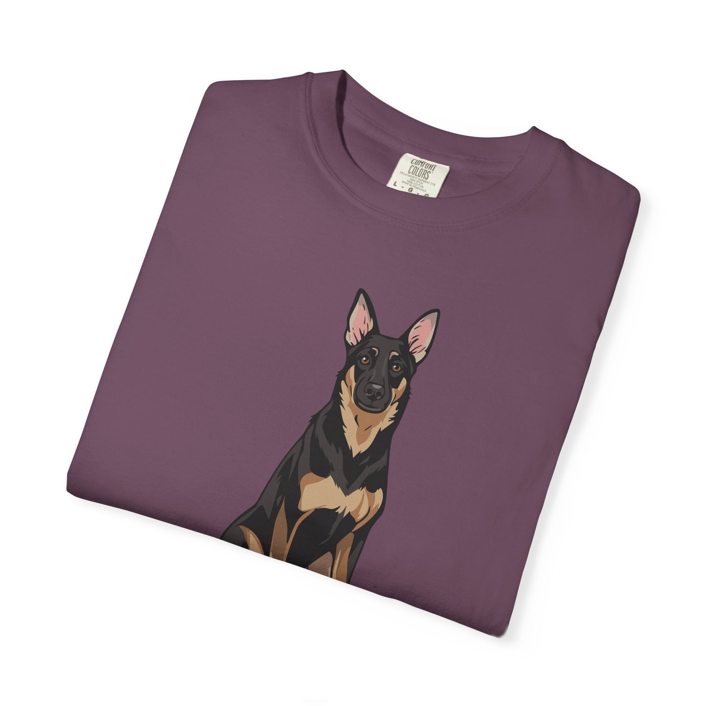 Buddy German Shepherd Dog Unisex T-shirt, Animal Lover Tee, Pet Owner Apparel, Graphic Print Shirt, Puppy Dogs Short Sleeve Top
