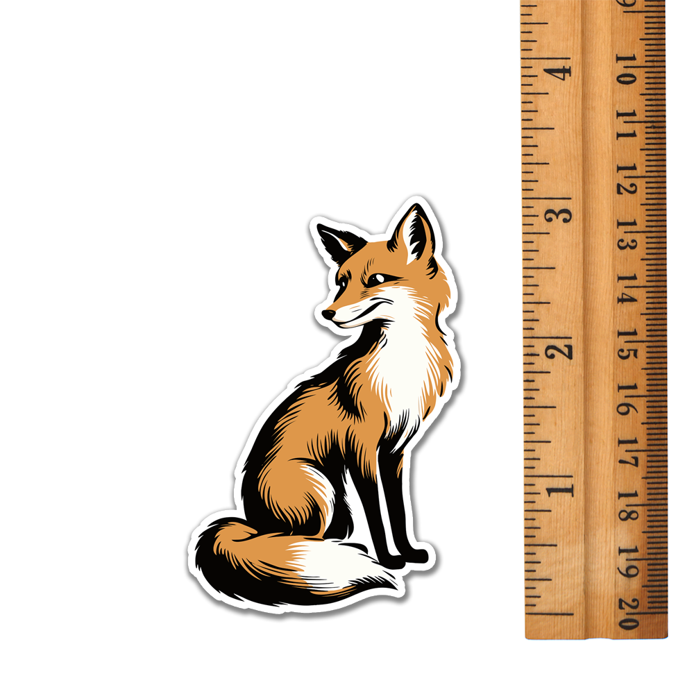3" Fox Sticker - Waterproof Forest Animal Foxes Decal Stickers