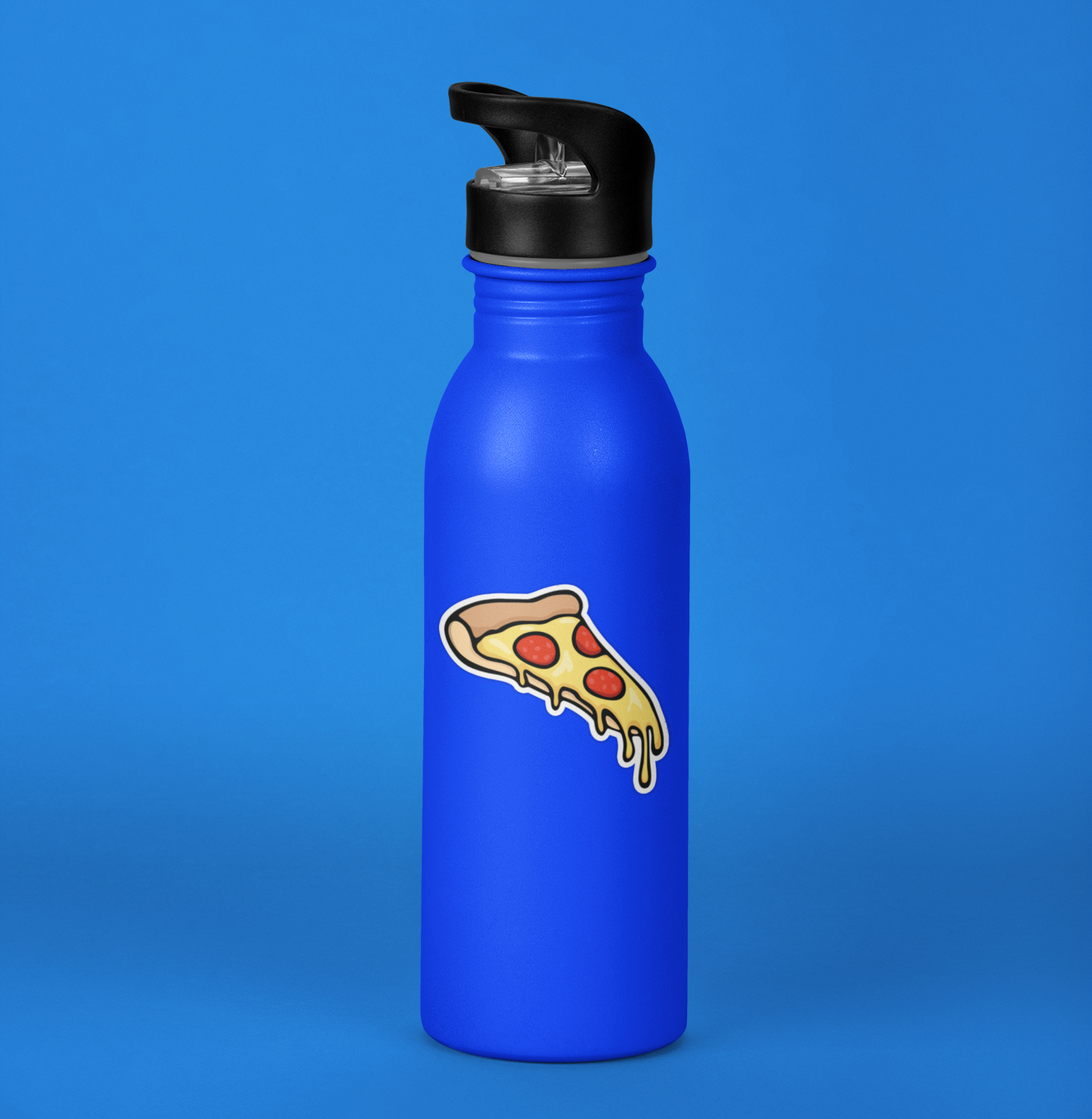 3" Pizza Slice Sticker - Cheese Pepperoni Pizzas Junk Food Vinyl Decal Stickers Waterproof Outdoor Decals Car, Water Bottle