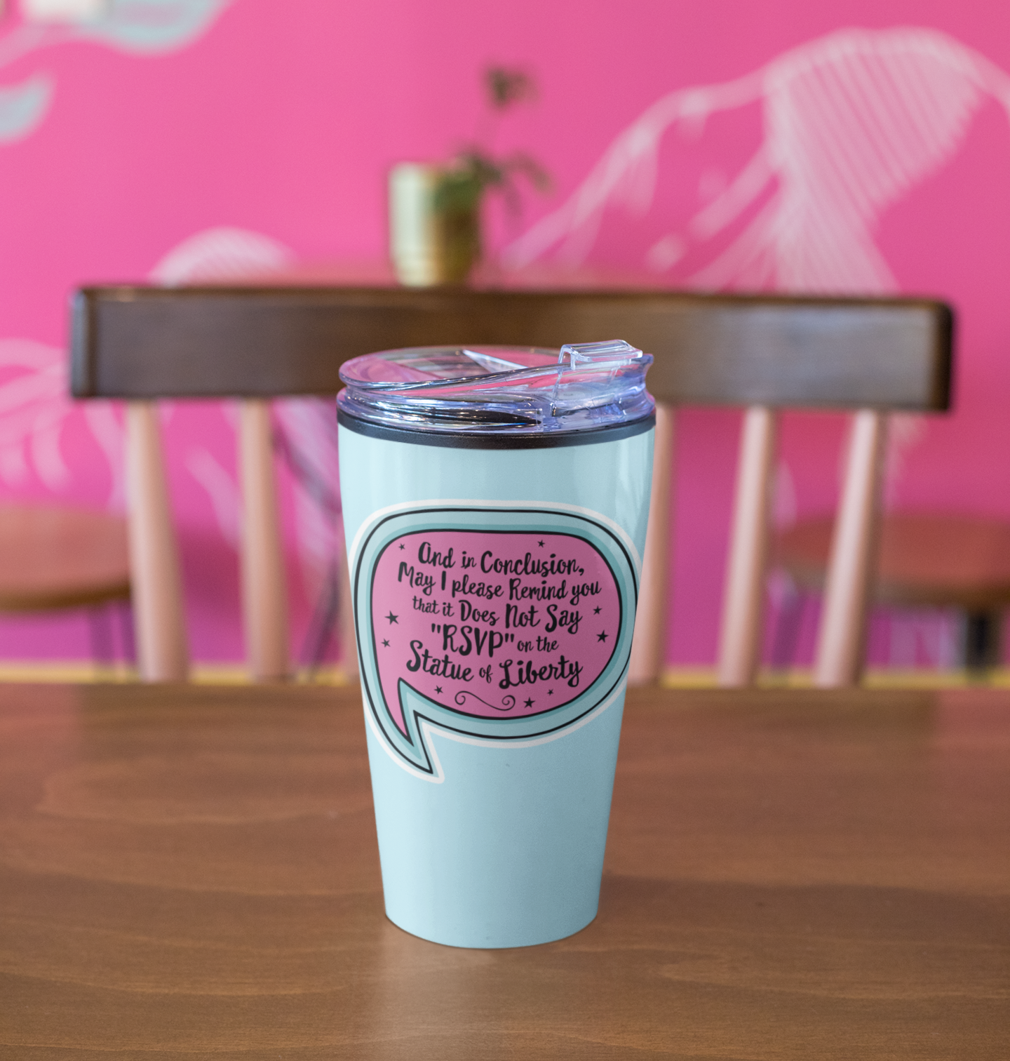 4" It Does Not Say RSVP Statue Of Liberty Sticker - Anti-ICE Protest, Human Rights Vinyl Decal Stickers, Waterproof Leftist Political Decals