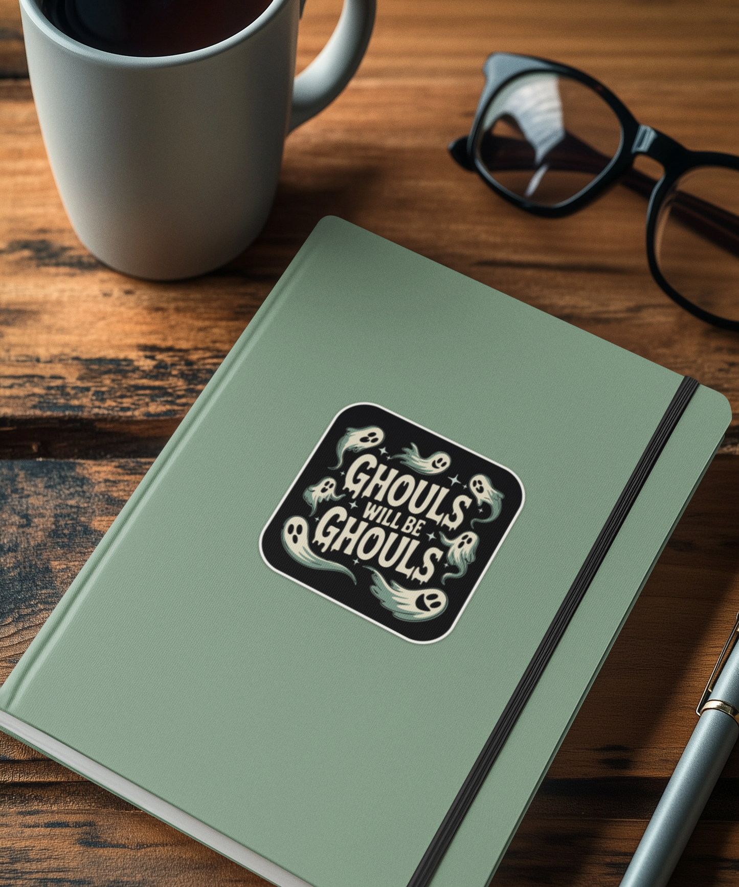 Ghouls Will Be Ghouls Sticker - 3" Halloween Ghosts Vinyl Decal Spooky Goth Stickers, Funny Fall Waterproof Decals Laptop, Car, Water Bottle