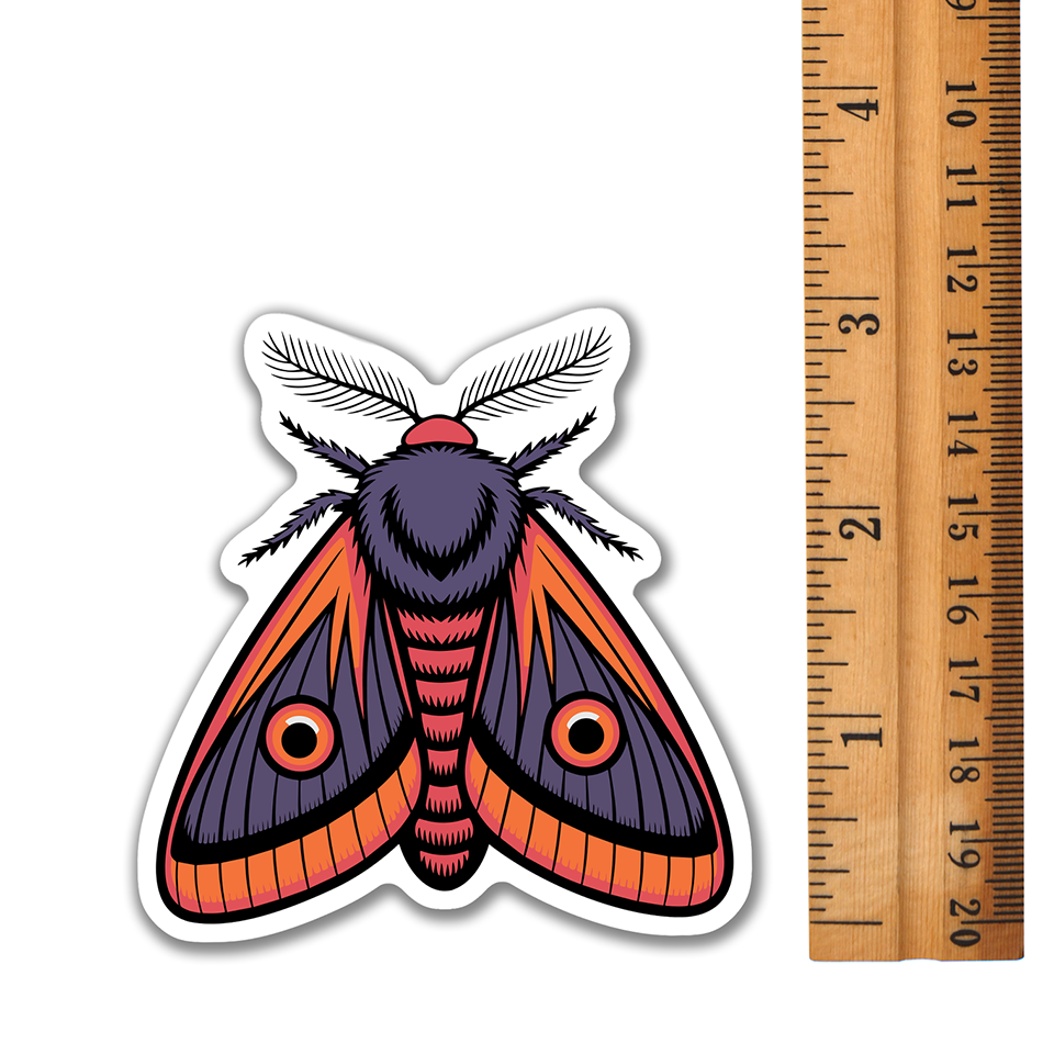 3" Moth Stickers - Waterproof, Fade-Resistant Decal Sticker Bundles Moths Insect Bug