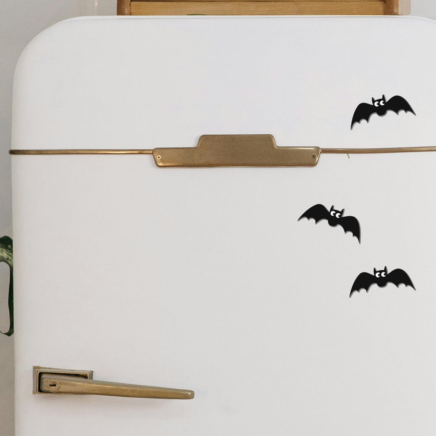 Flying Bats Magnet 3 Pack - 3" Halloween Spooky Black Bat Gothic Vinyl Fridge Magnets Indoor Outdoor Bundle