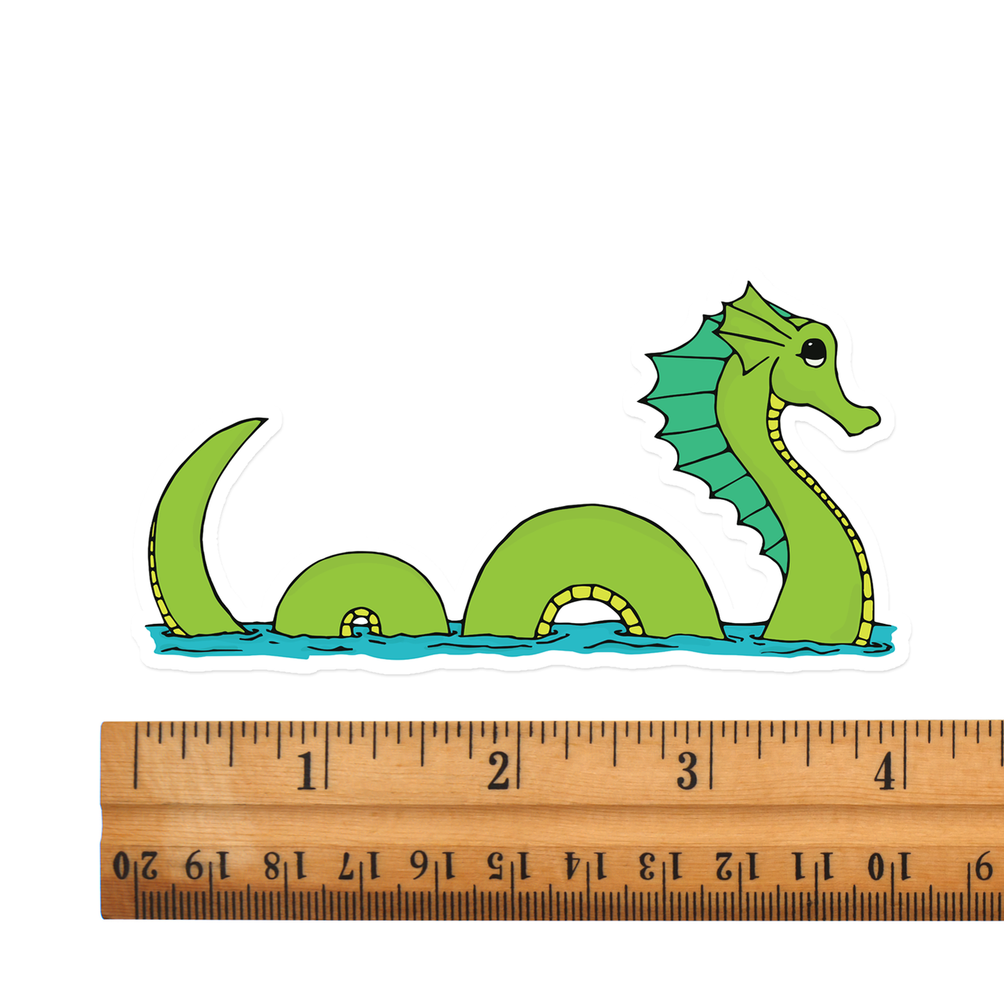 4" Sea Serpent Sticker - Waterproof, Fade-Resistant Decal Stickers Loch Ness Sea Monster Graphic