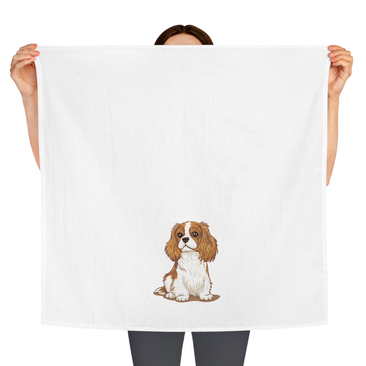 Cavalier King Charles Spaniel Dog Kitchen Tea Towel, Pet Owner Gift, Hand Dish Towels