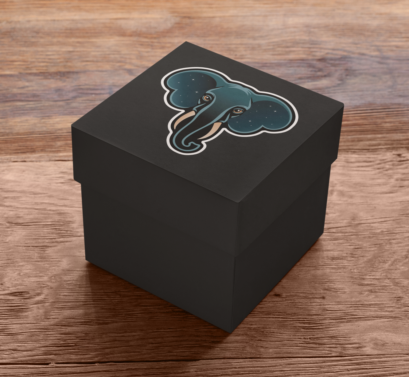 3" Celestial Elephant Stickers, Galactic Elephants Vinyl Decal Sticker Zen Galaxy Waterproof Space Decals Laptop, Water Bottle, Car