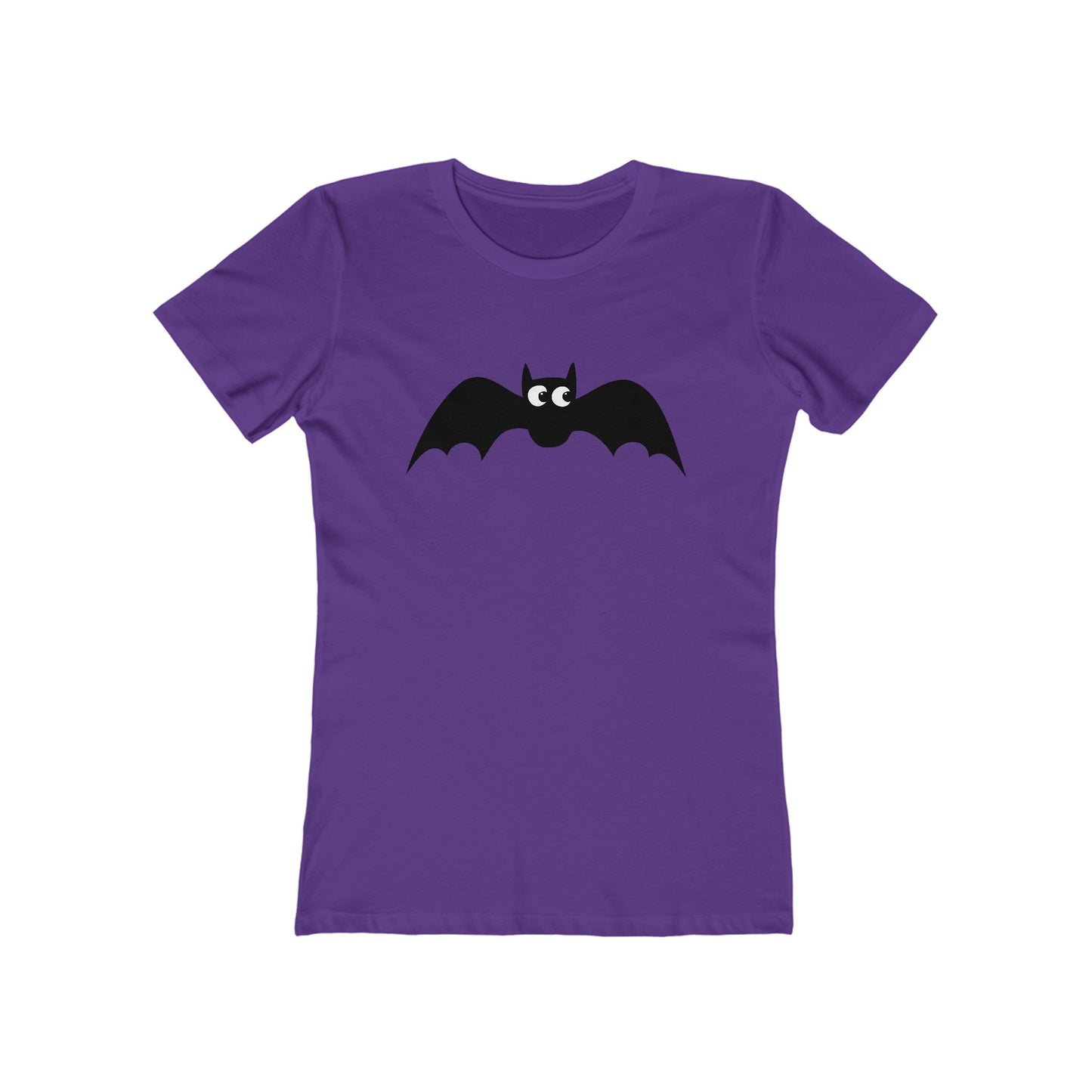 Batty Halloween Bat Women's Fitted T-shirt Spooky Gothic Cotton Tee for Women