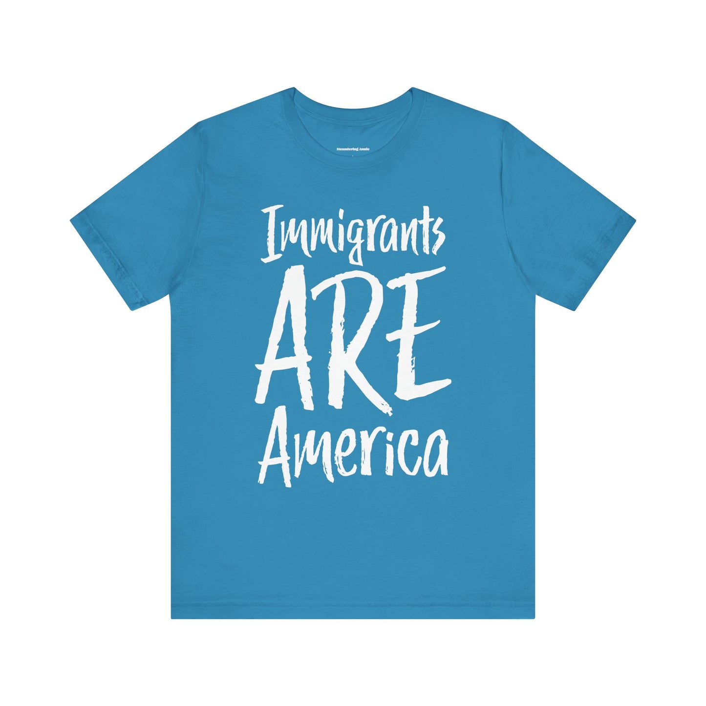 Immigrants ARE America T-shirt, Political Tee, Leftist Liberal Shirts, Abolish ICE, Human Rights Activist Unisex Short Sleeve Top