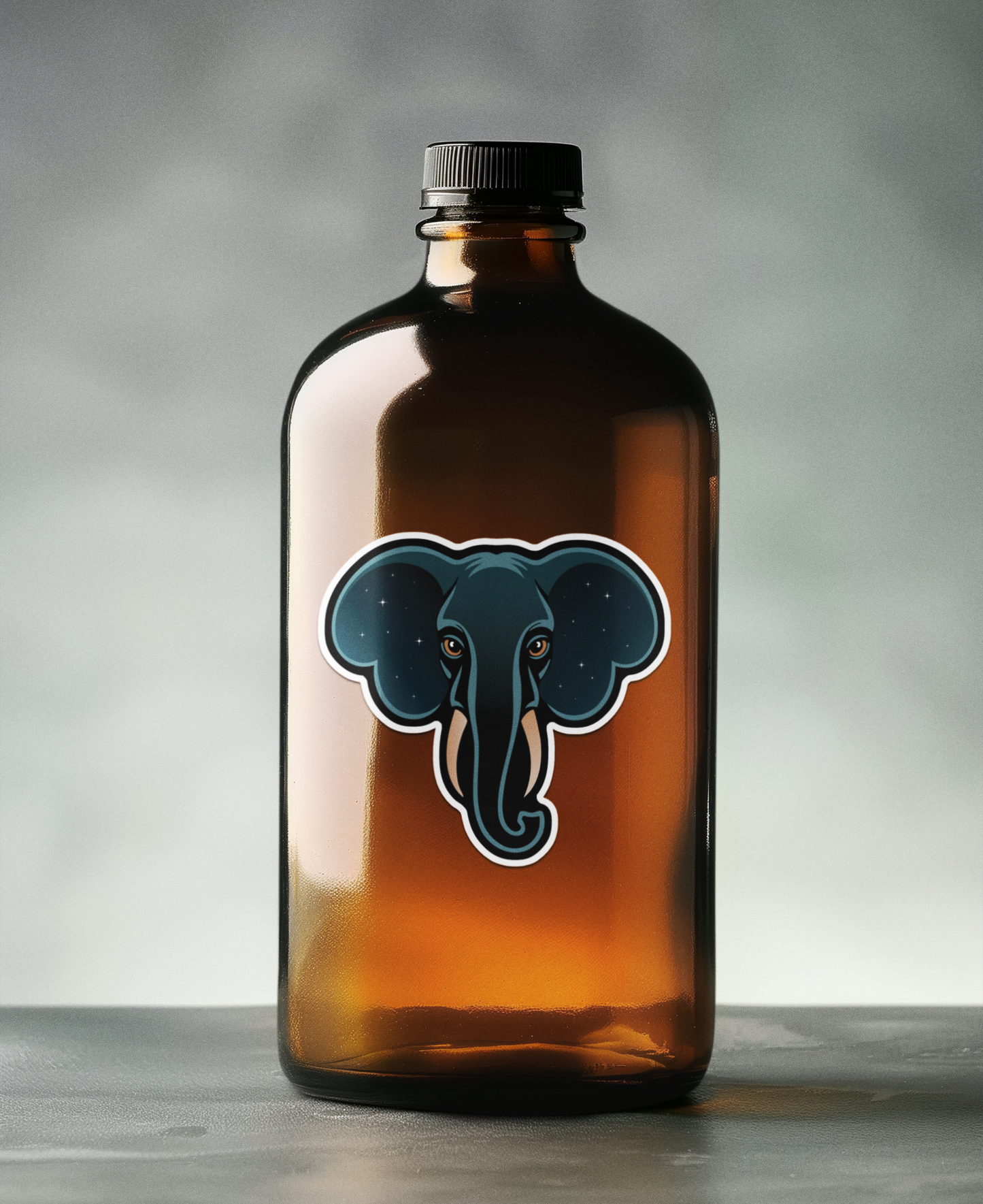 3" Celestial Elephant Stickers, Galactic Elephants Vinyl Decal Sticker Zen Galaxy Waterproof Space Decals Laptop, Water Bottle, Car