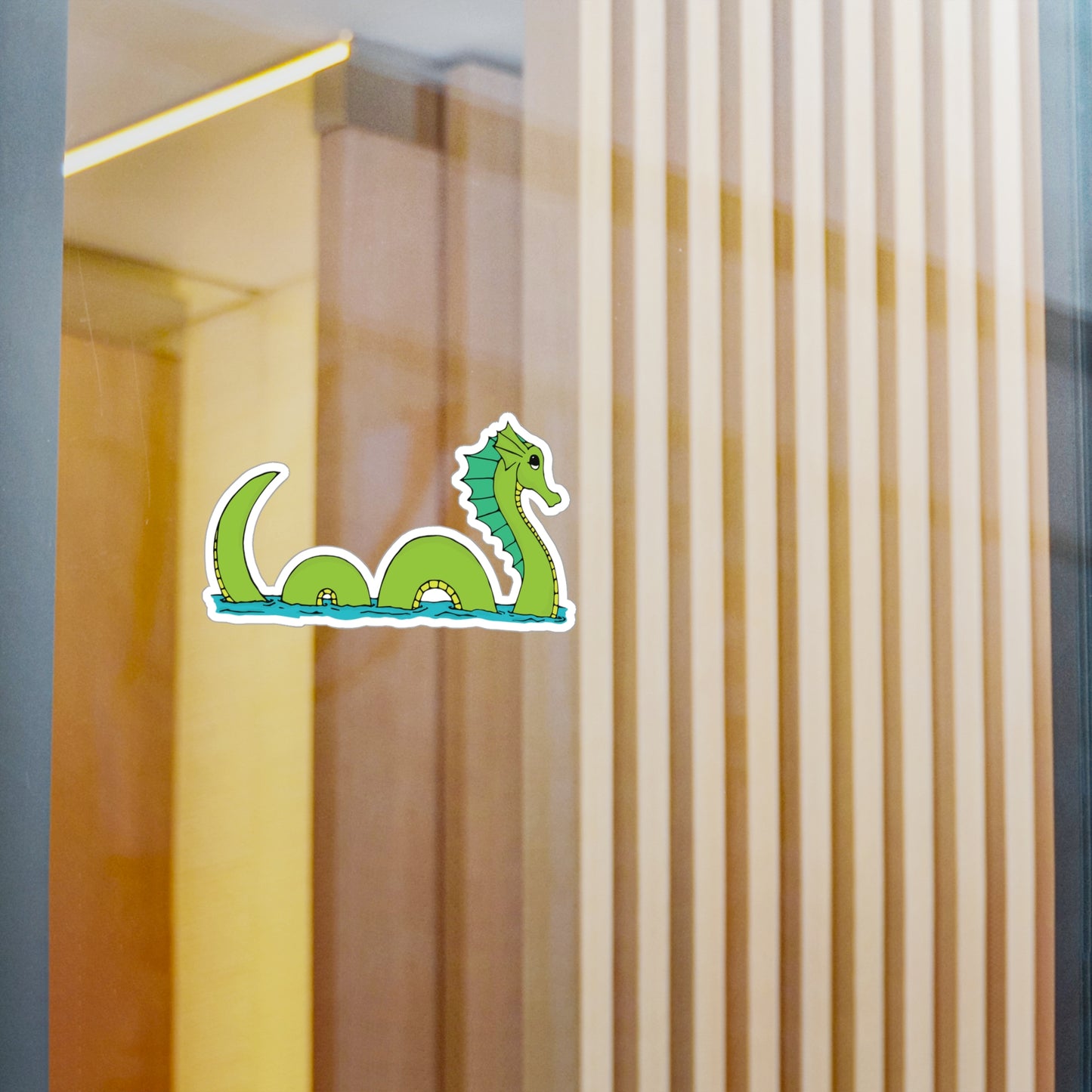 Sea Serpent Vinyl Sticker Kiss-Cut Vinyl Decal with Loch Ness Sea Monster Graphic - Waterproof UV Resistant Stickers