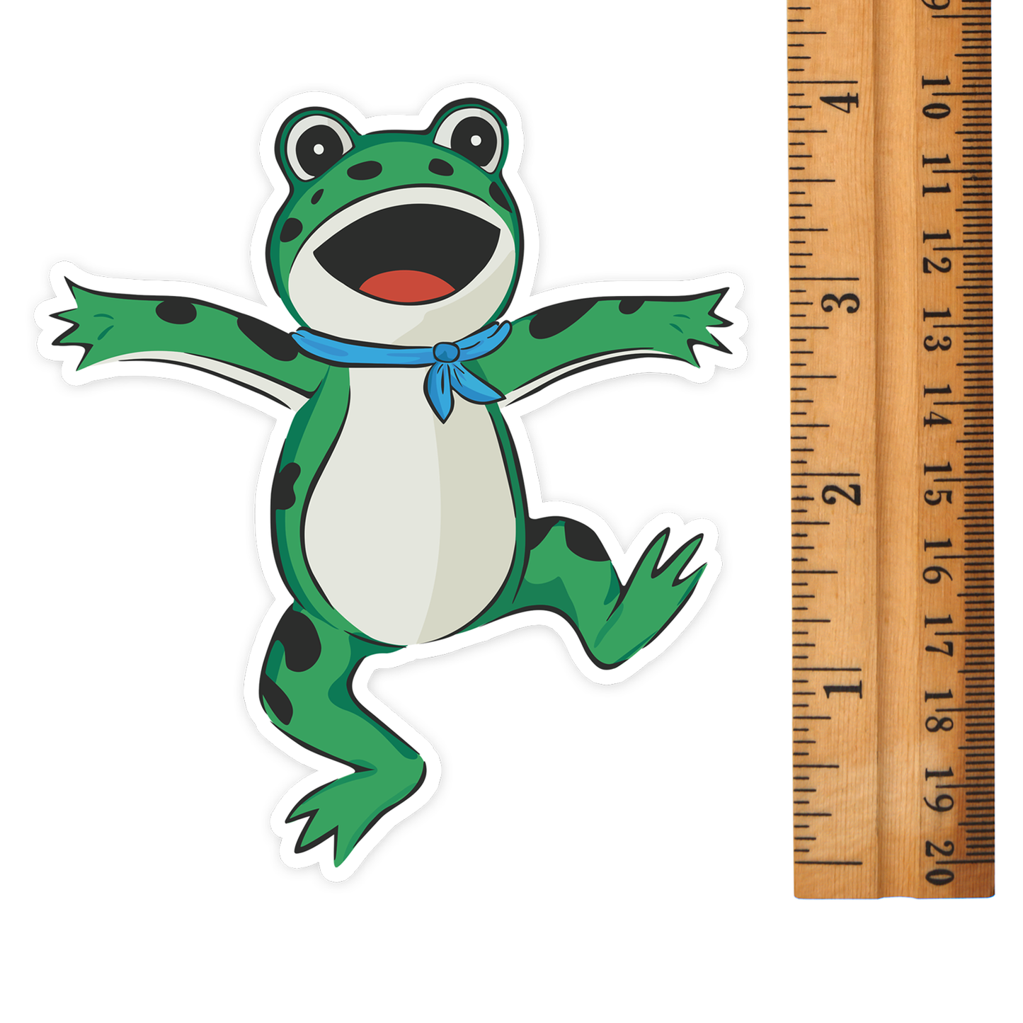 4" Inflatable Frog Costume Sticker - Funny Political Activist Protest Frogs Stickers, Waterproof Vinyl Decal