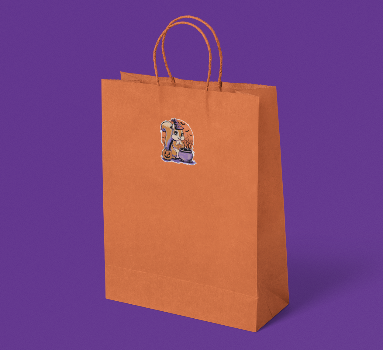 2" Witchy Squirrel Stickers Bundle Packs - Waterproof, Fade-Resistant Decal Stickers Spooky Halloween Witch Squirrels