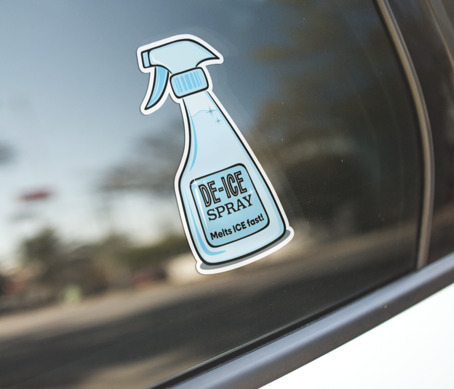 4" De-ICER Spray Bottle Sticker - Melt ICE, Abolish ICE, Human Rights Leftist Vinyl Decal Stickers Waterproof Outdoor, Political Humor